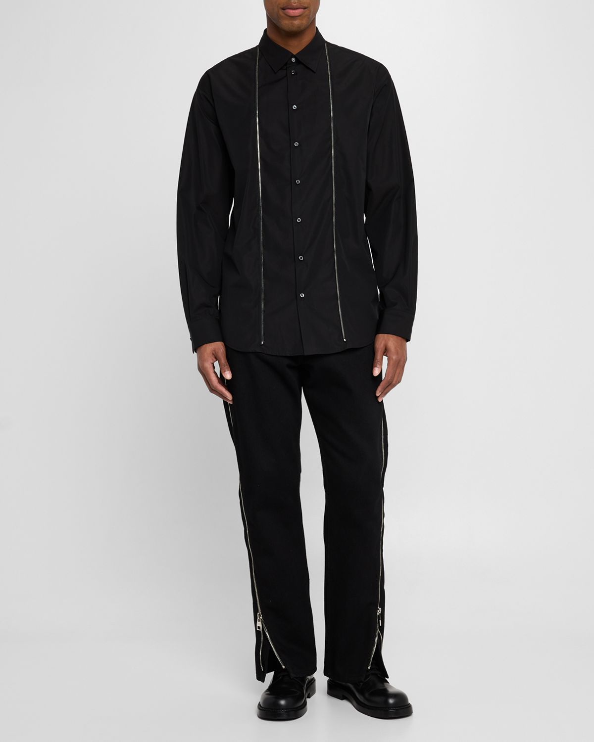 Dsquared2 Men 's Zip-Trim Sport Shirt