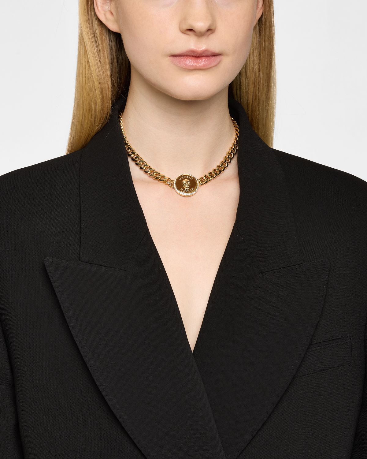 McQueen Sovereign Skull Choker Necklace