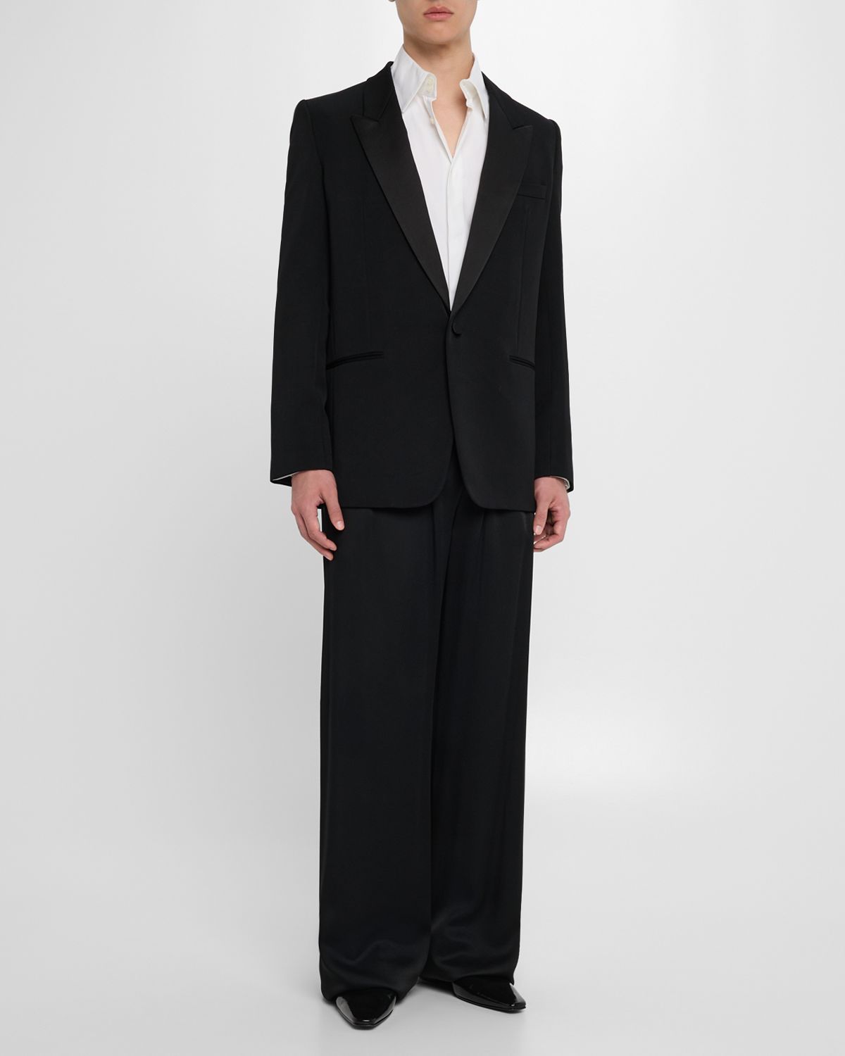 Saint Laurent Men 's Peak-Lapel Tuxedo Jacket