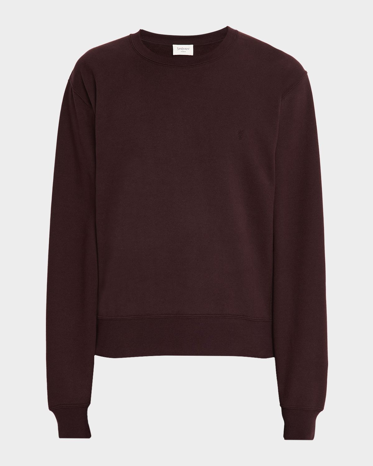 Saint Laurent Men 's Solid Terry Sweater