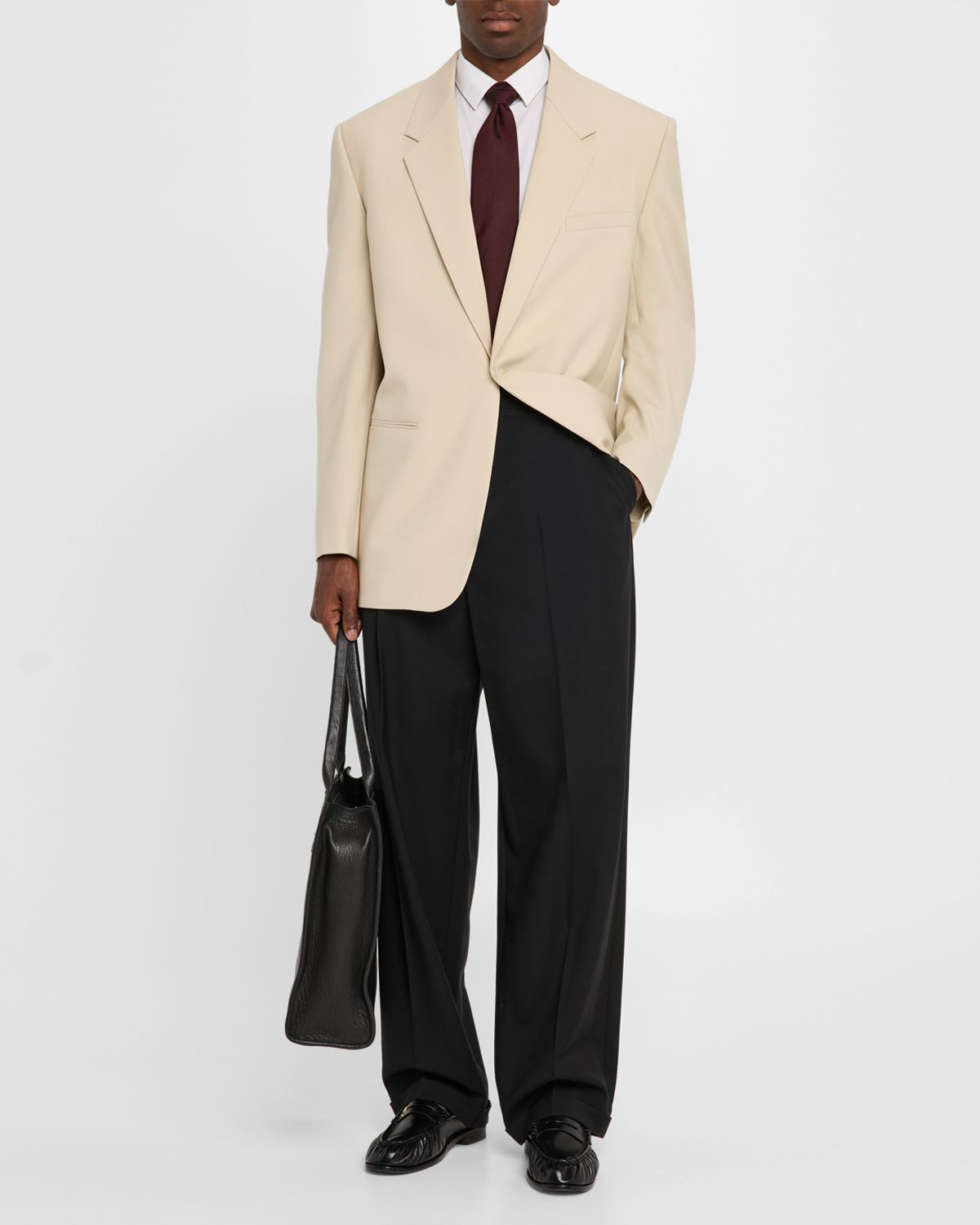 Saint Laurent Men 's Wool-Silk Relaxed Sport Coat