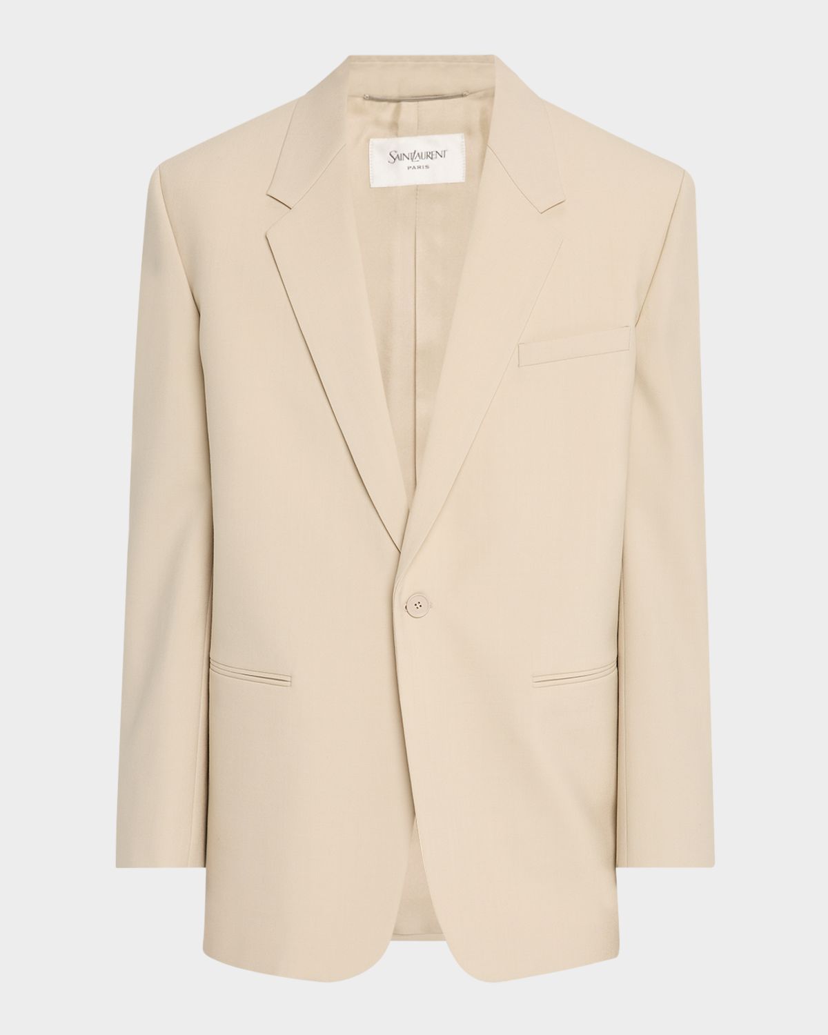 Saint Laurent Men 's Wool-Silk Relaxed Sport Coat | Thumbnail 9 Saint Laurent Men 's Wool-Silk Relaxed Sport Coat | Thumbnail 9