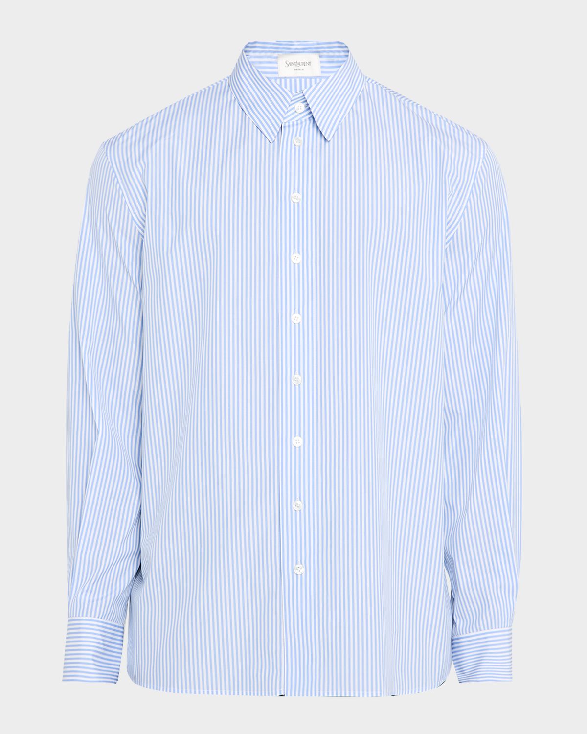 Saint Laurent Men 's Relaxed-Fit Cotton Stripe Sport Shirt