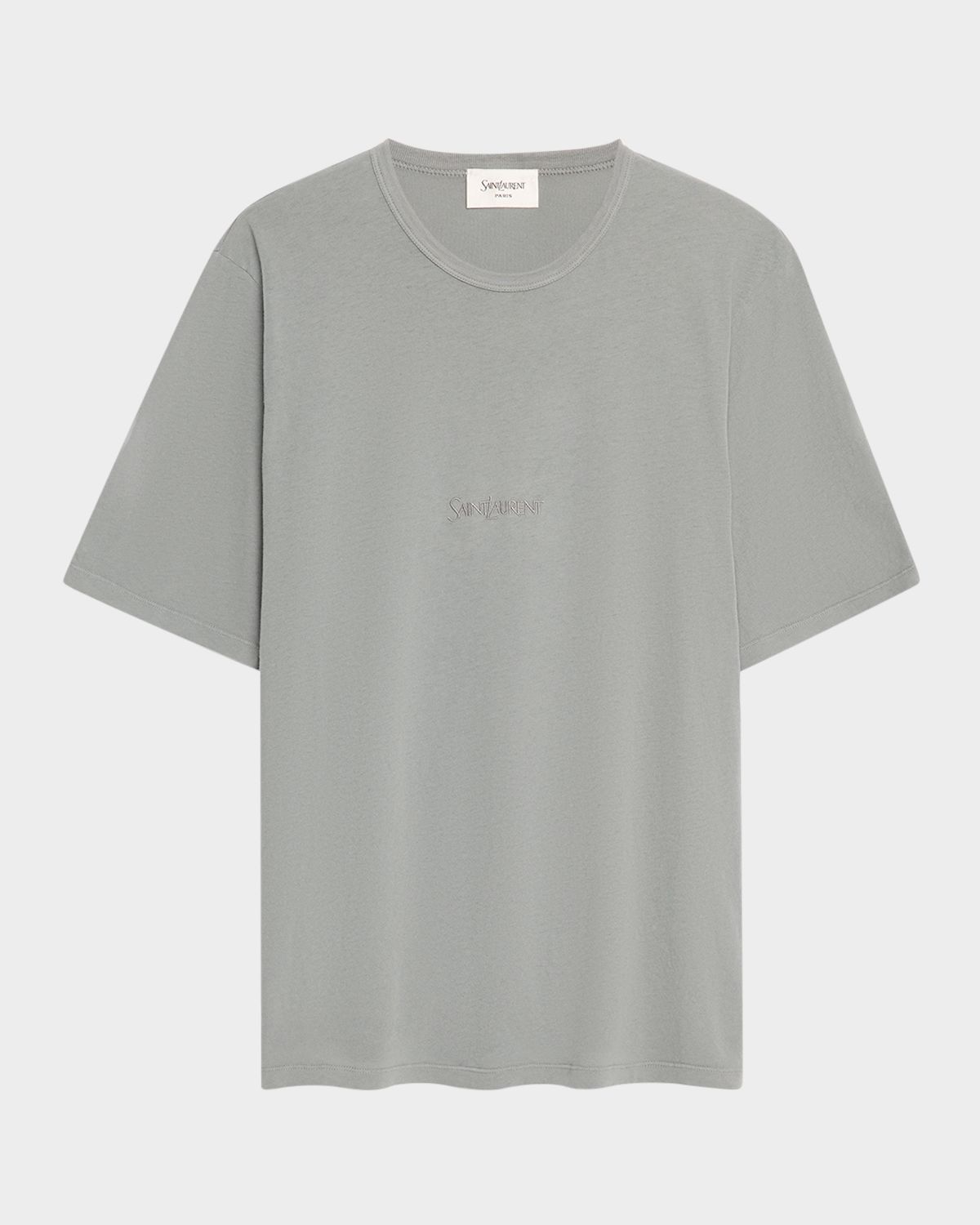 Saint Laurent Men 's Basic Logo T-Shirt | Thumbnail 6