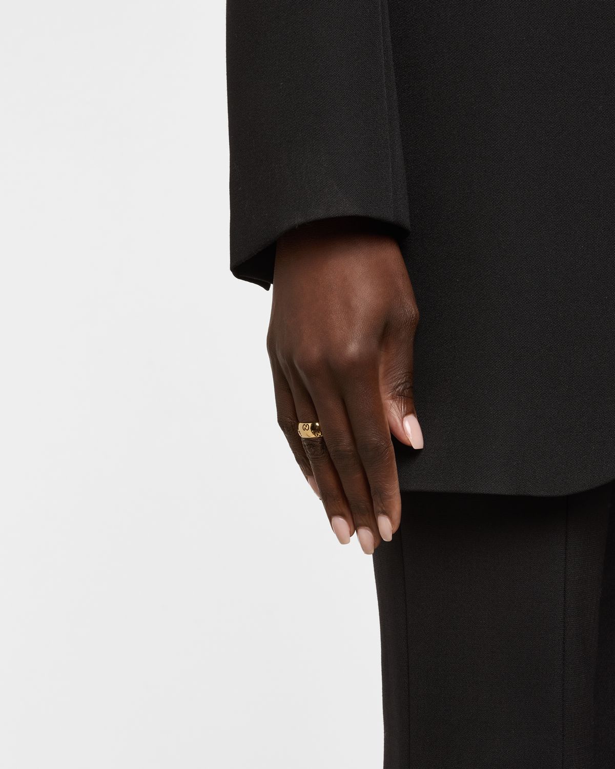 Gucci Icon 18K Yellow Gold GG Wide Ring