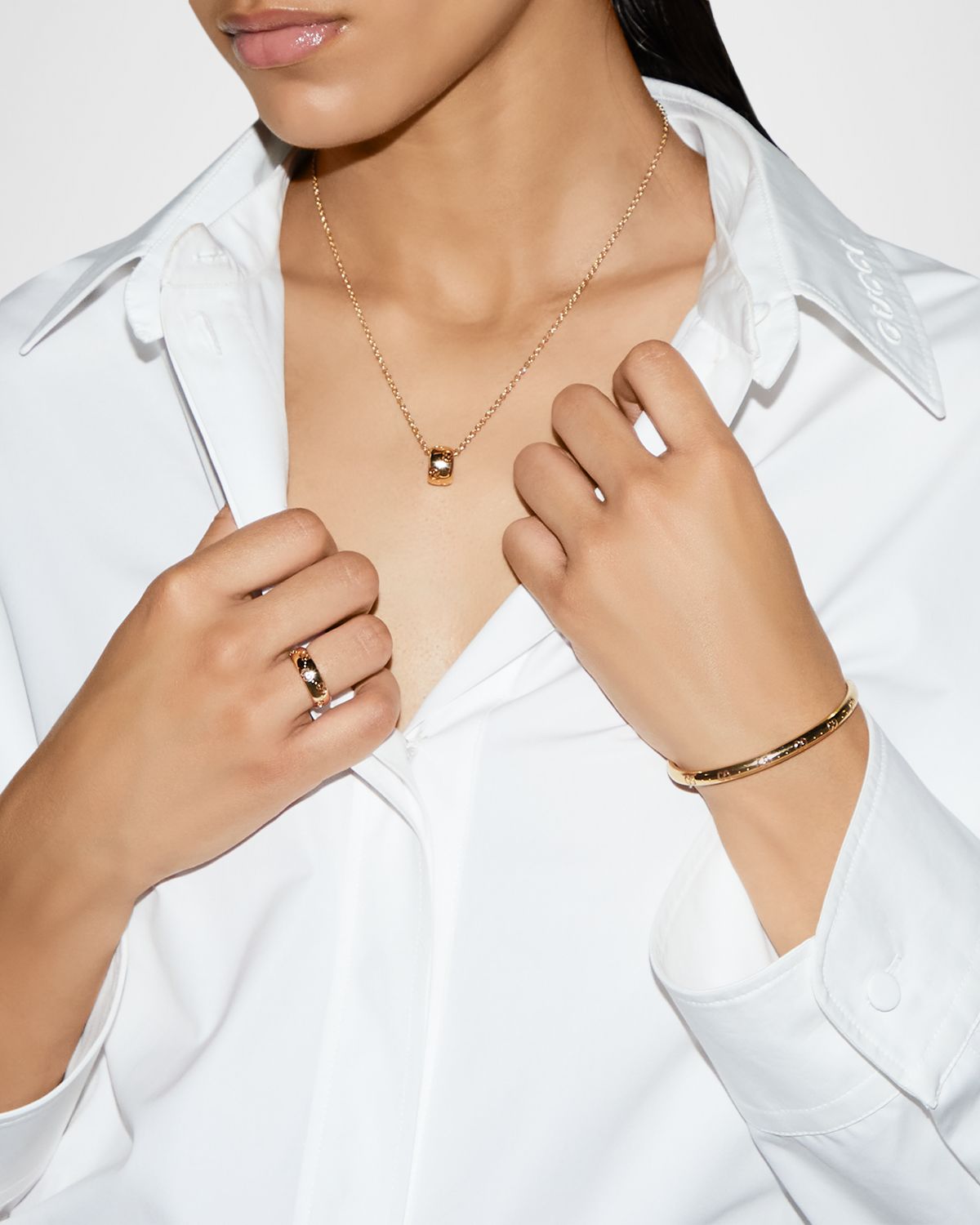 Gucci Icon 18K Yellow Gold GG Necklace