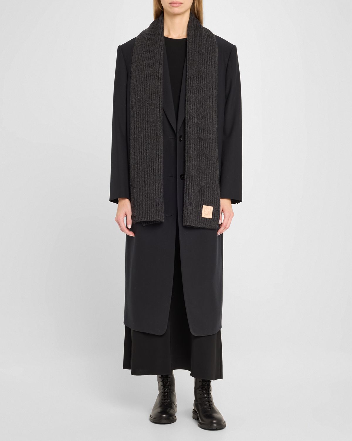 Loewe Cashmere-Blend Knitted Scard