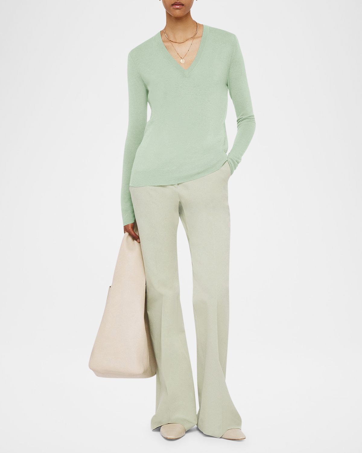 Joseph Cashair V-Neck Sweater