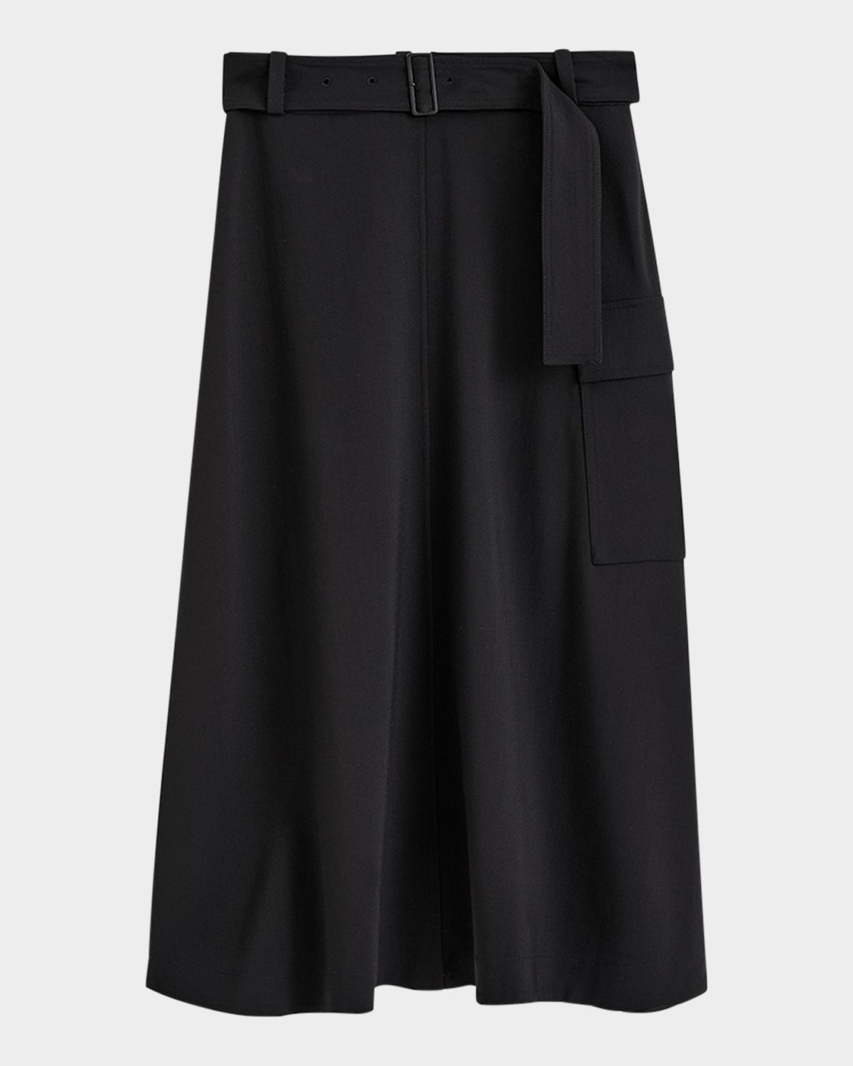 Joseph Pernette Belted A-Line Midi Skirt