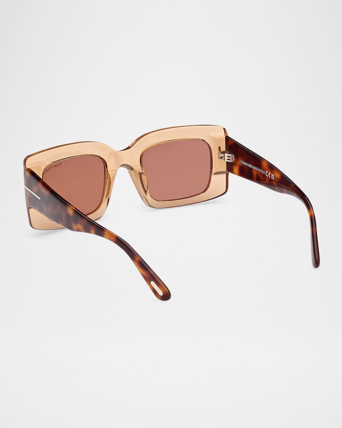 TOM FORD Brigitta Rectangle Acetate Sunglasses