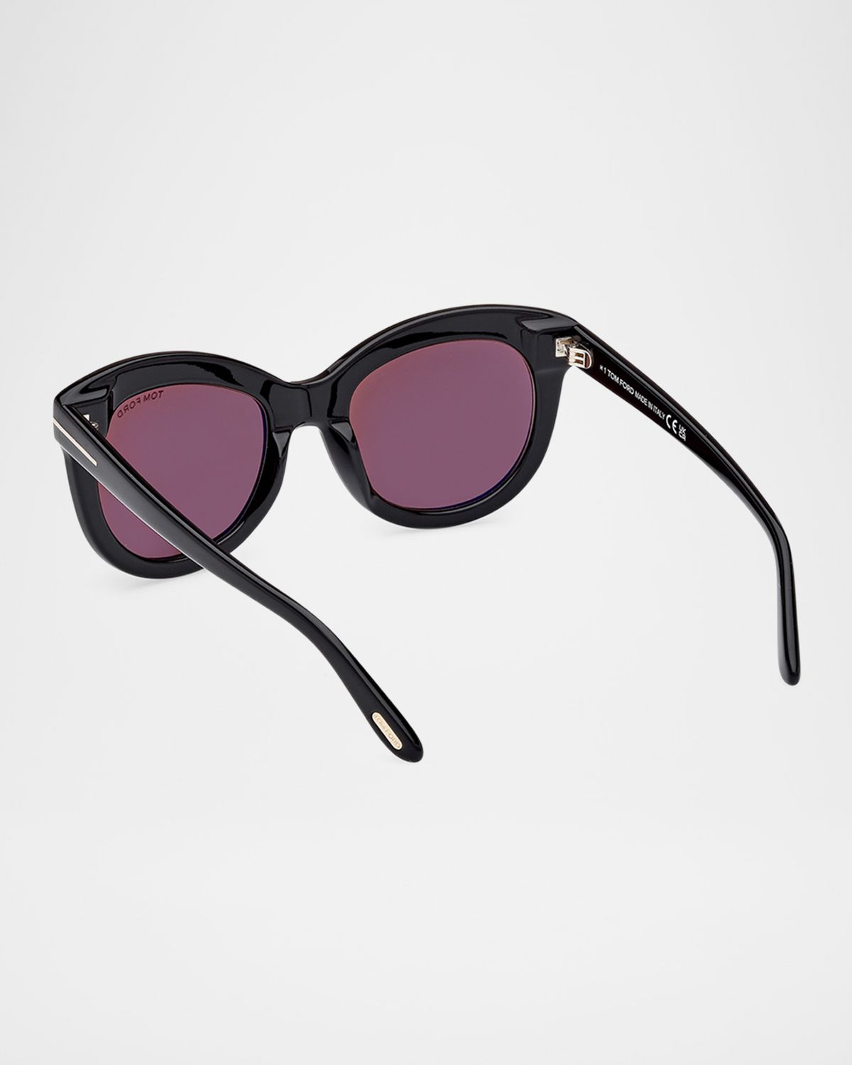 TOM FORD Odette Round Acetate Sunglasses