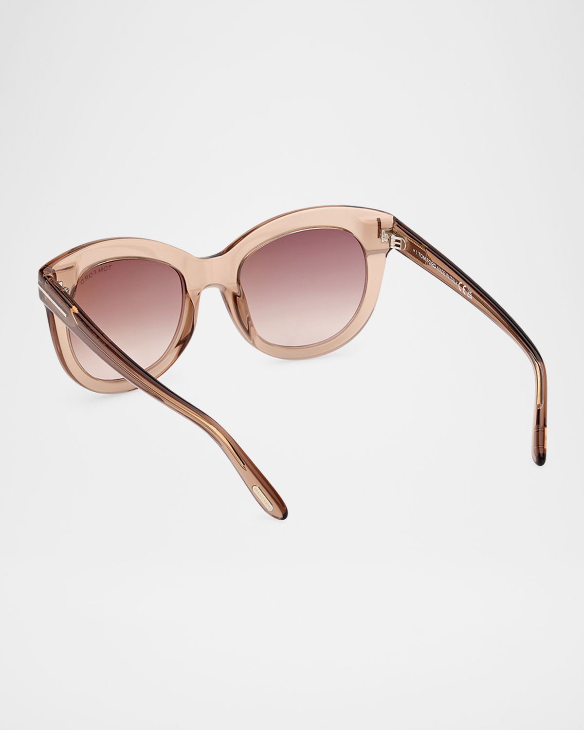 TOM FORD Odette Round Acetate Sunglasses