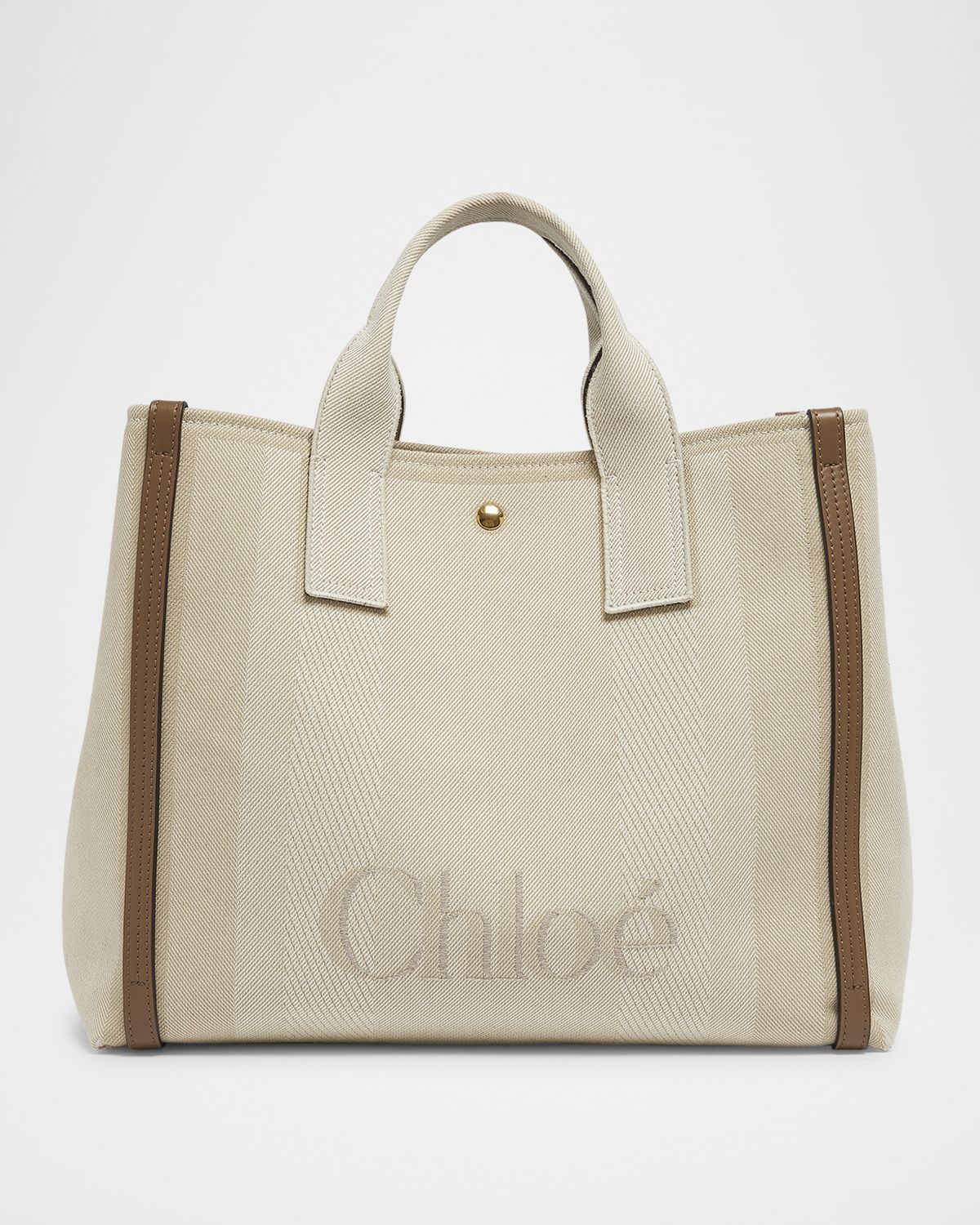 Chloe Large Carry Tote Bag in Jacquard Canvas