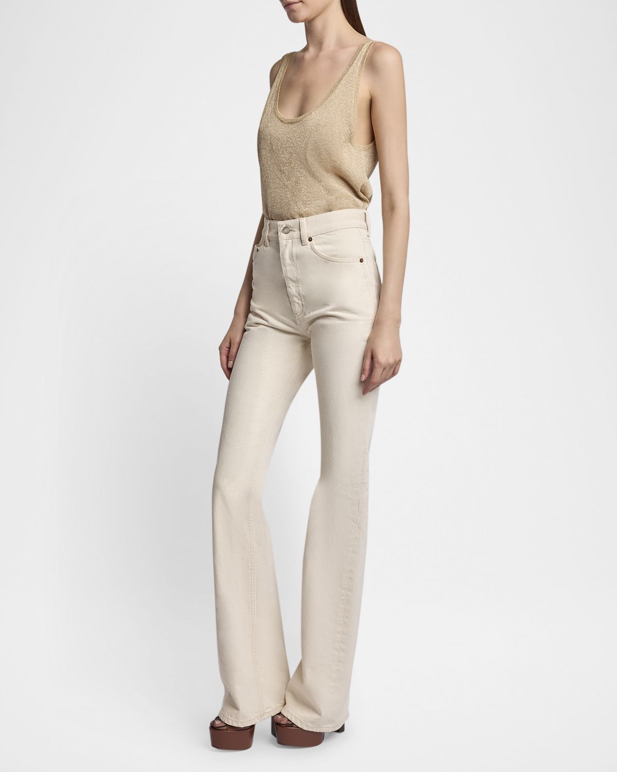 Saint Laurent Straight Denim Pants