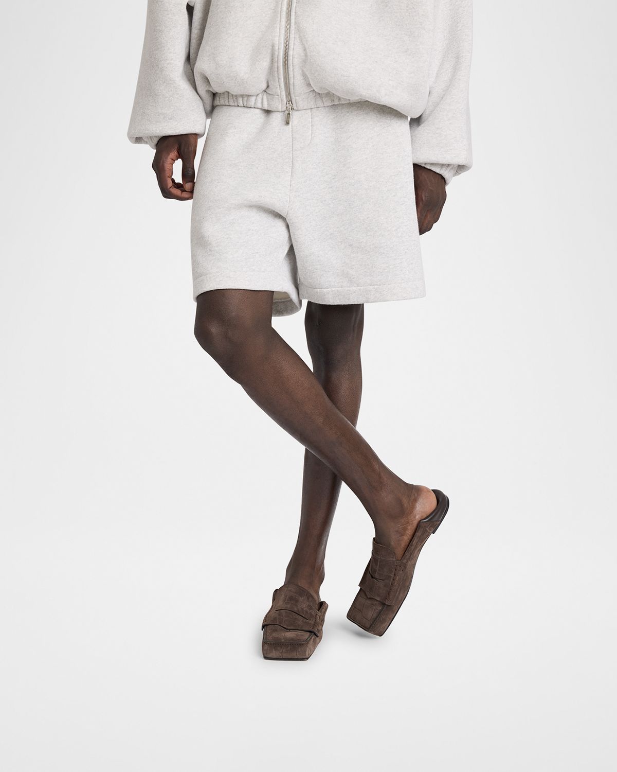 Jacquemus Men 's Les Mocassins Carre Suede Penny Loafers