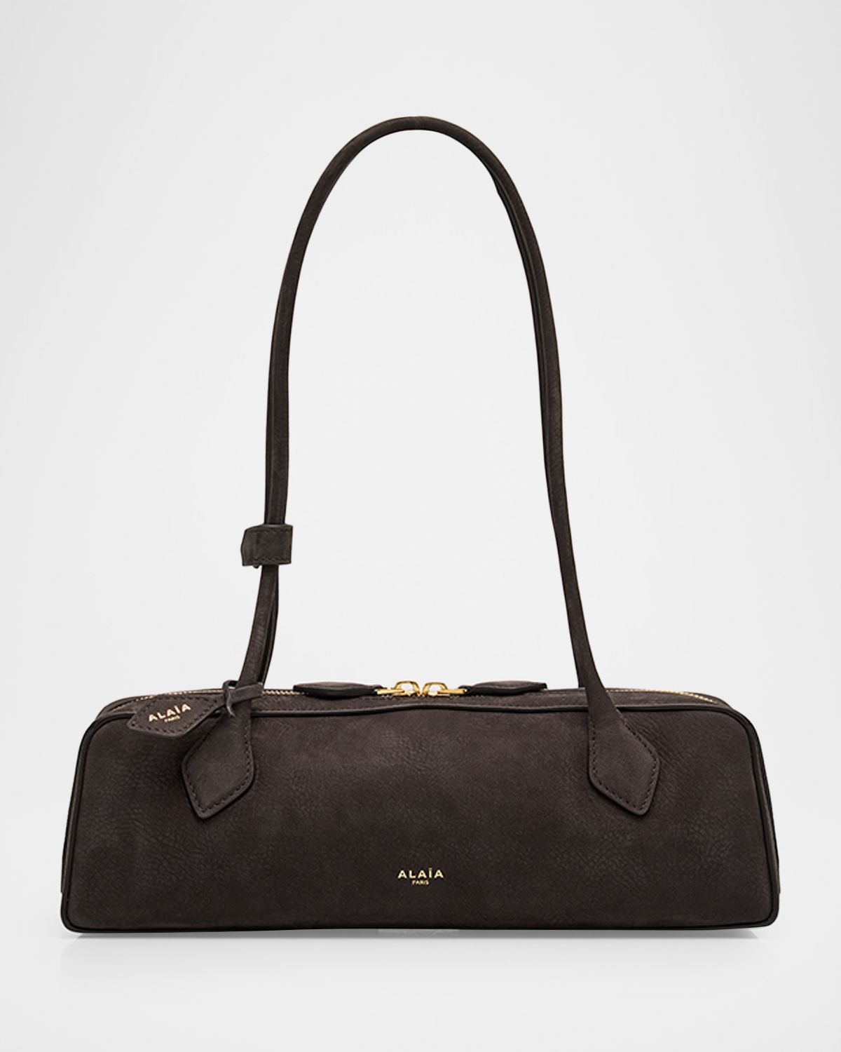 ALAÏA Le Teckel Medium Suede Shoulder Bag | Thumbnail 7 ALAÏA Le Teckel Medium Suede Shoulder Bag | Thumbnail 7