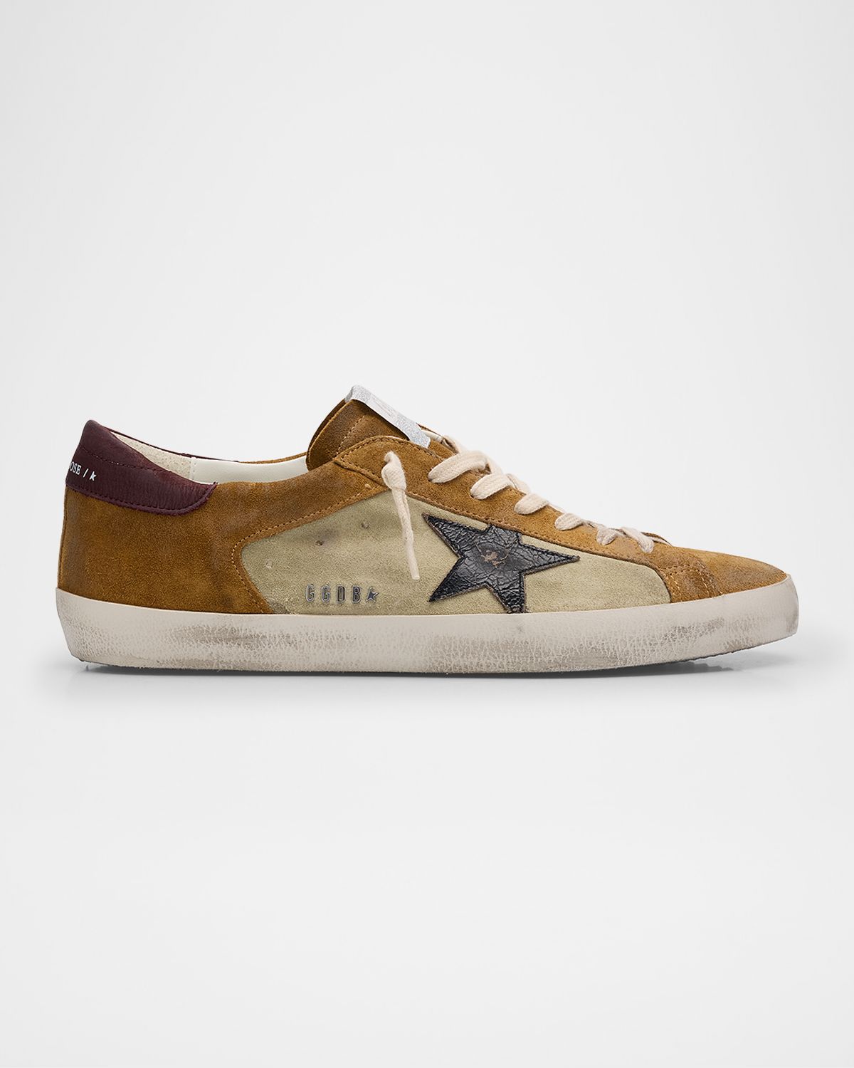 Golden Goose Men 's Super-Star Suede Low-Top Sneakers