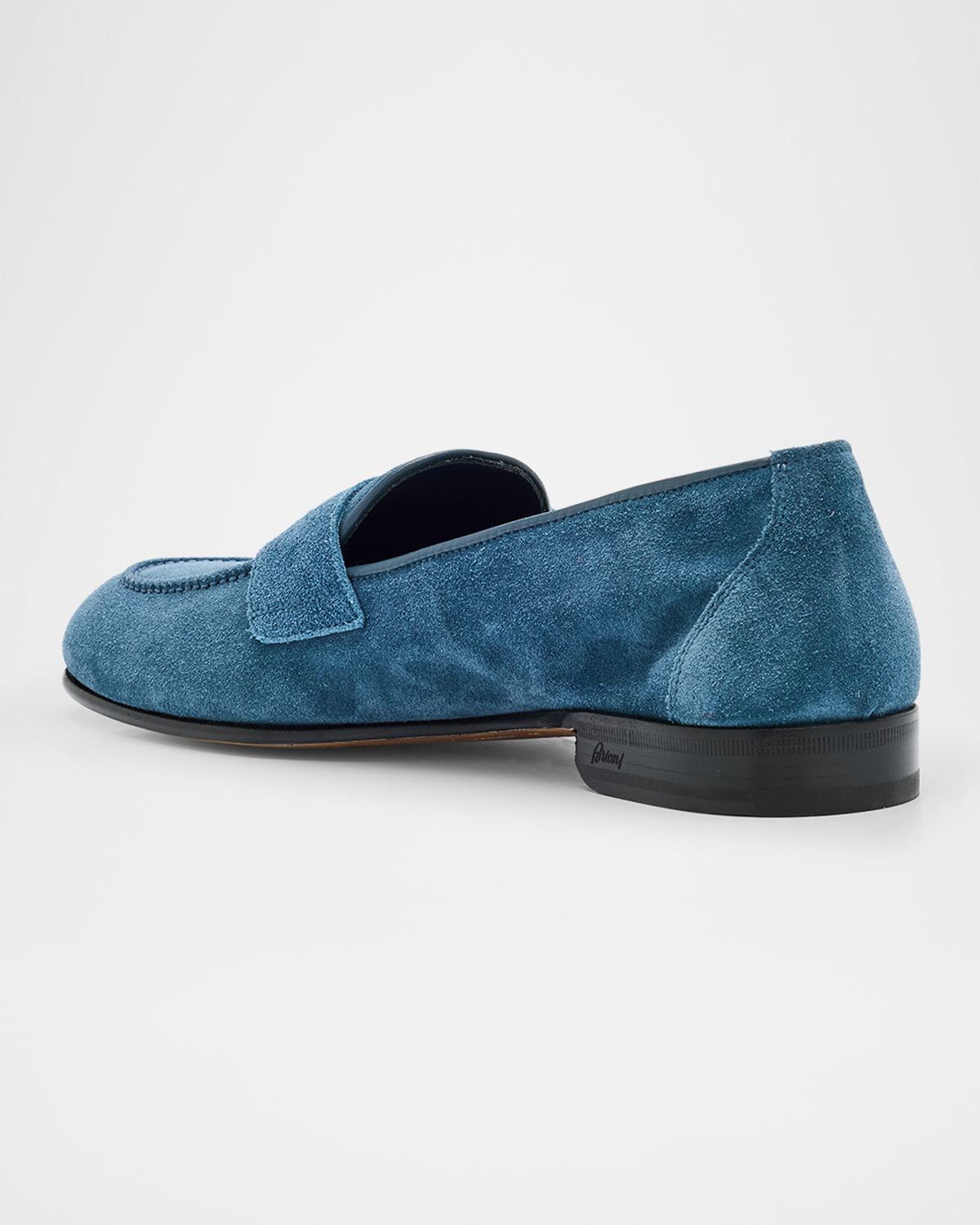 Brioni Men 's Suede Penny Loafers