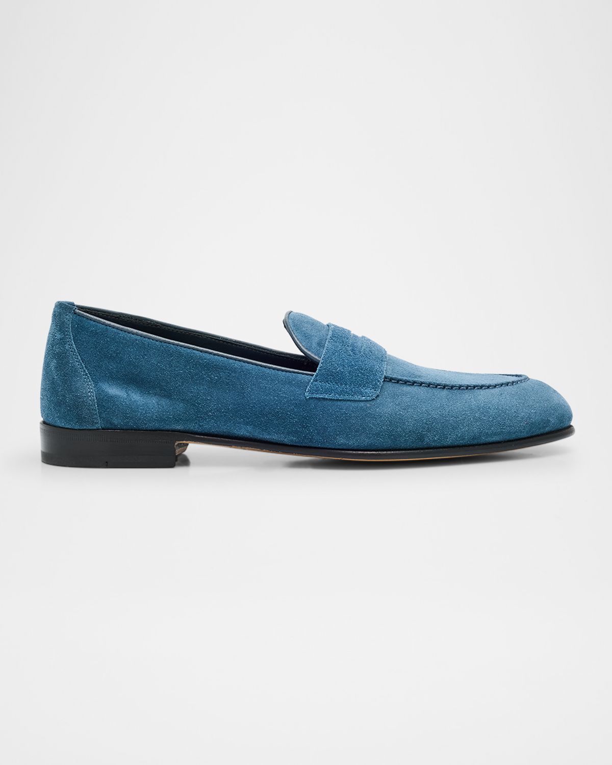 Brioni Men 's Suede Penny Loafers