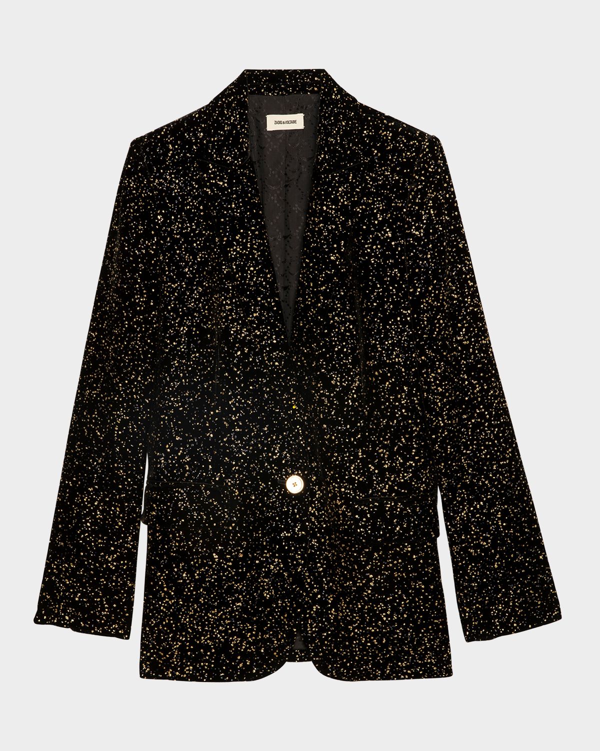 Zadig & Voltaire Valse Glitter Dots Velvet Blazer