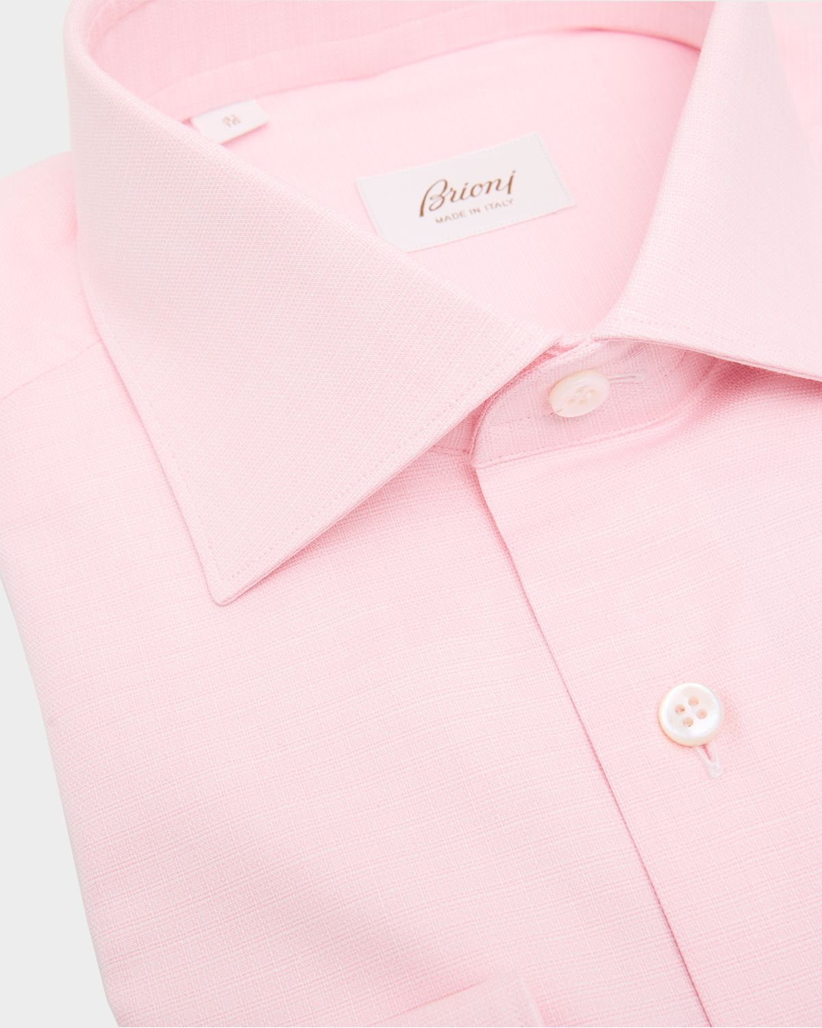 Brioni Men 's Cotton Textured Dress Shirt