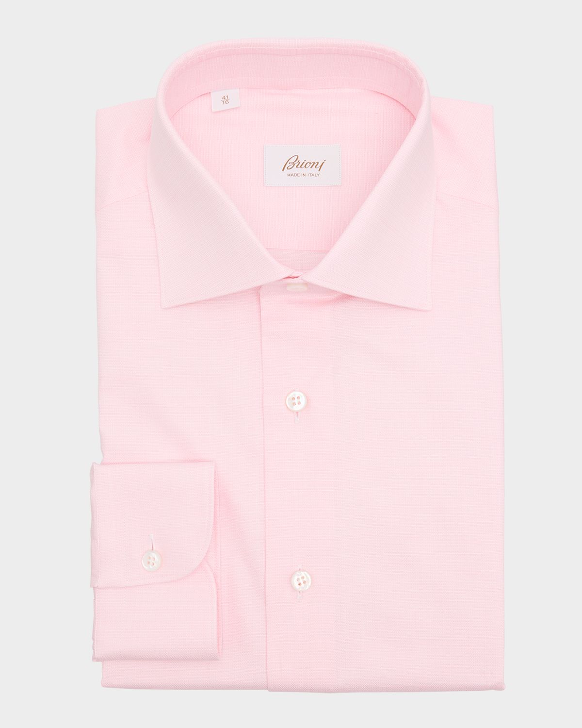 Brioni Men 's Cotton Textured Dress Shirt