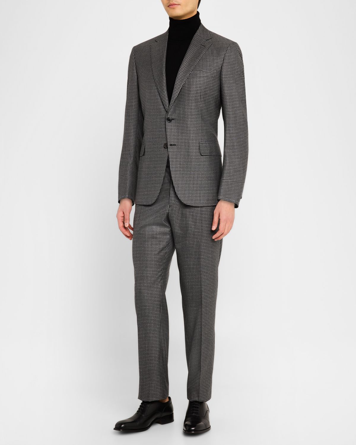 Brioni Men 's Wool Check Suit