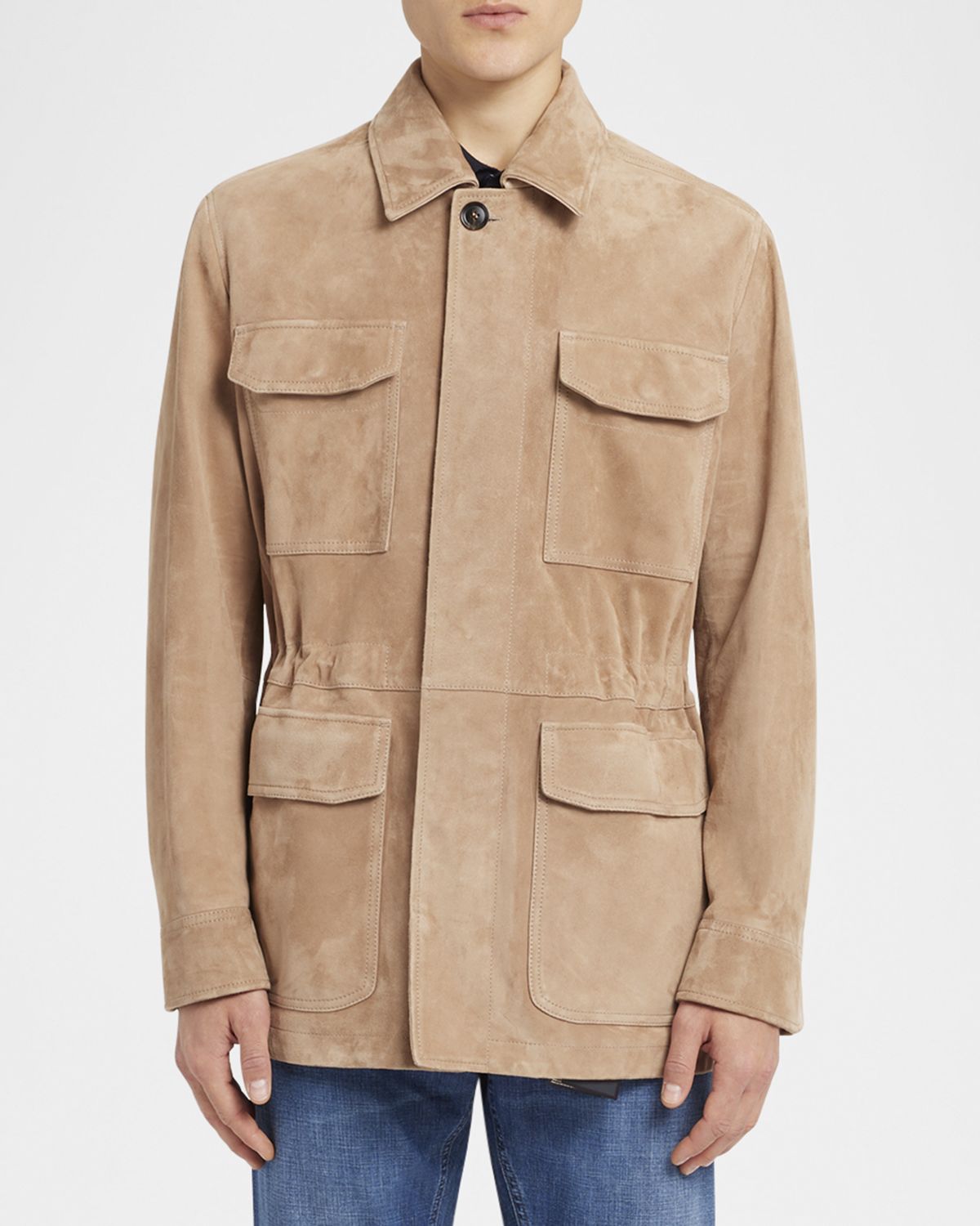 Brioni Men 's Suede Field Jacket
