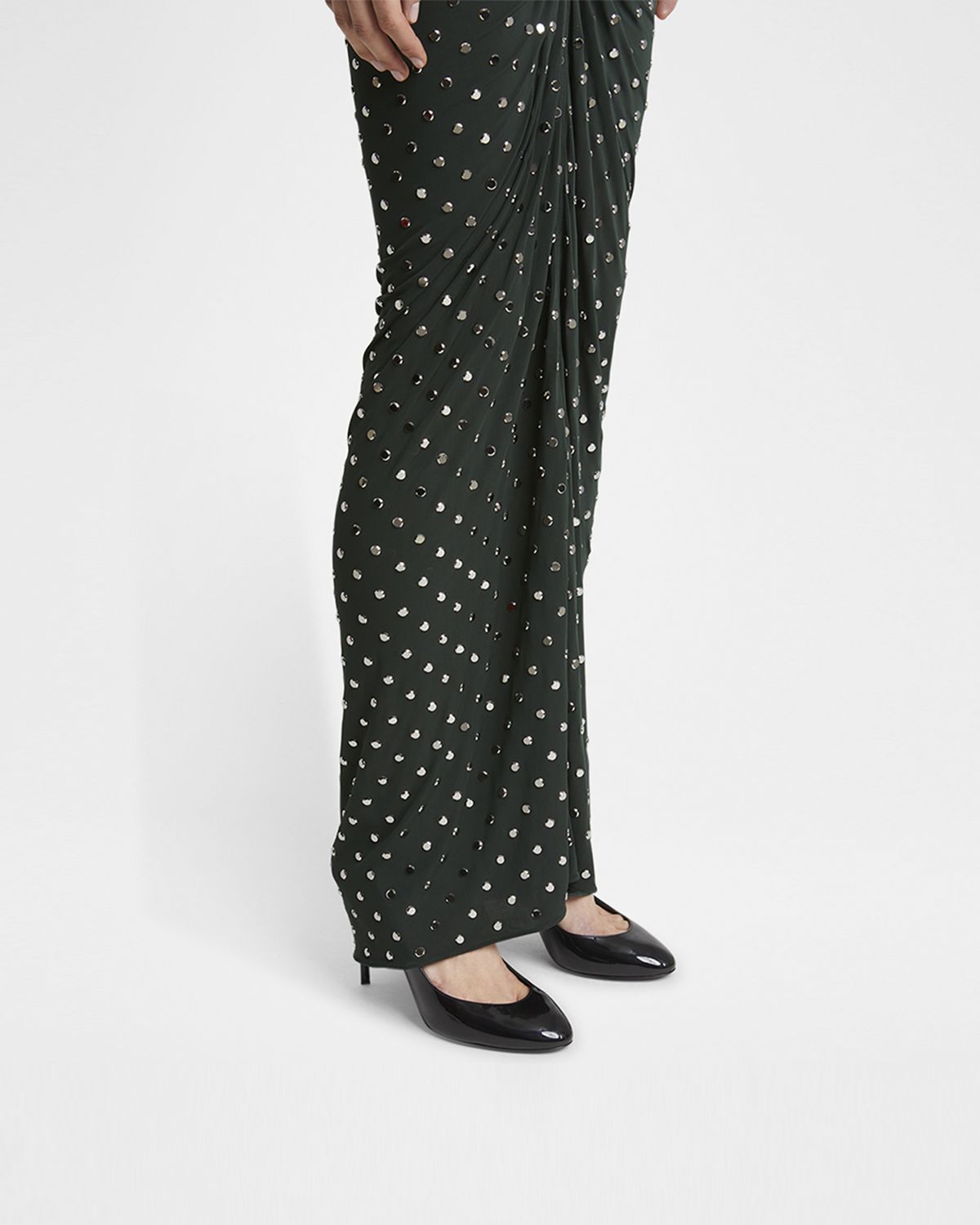 ALAIA Patent Leather Slingback Pumps