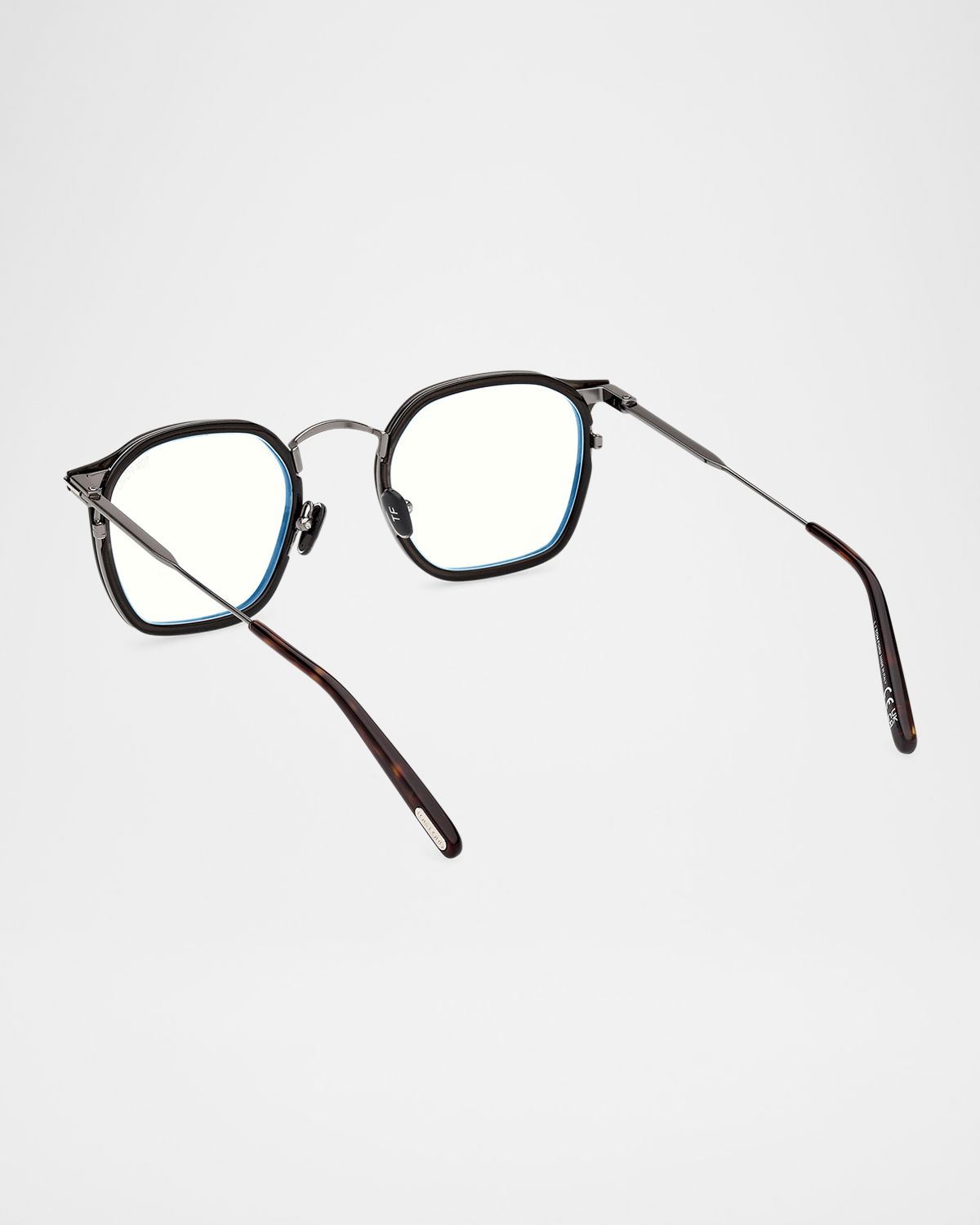 TOM FORD Men 's FT5974-BM Square Blue-Block Optical Frames