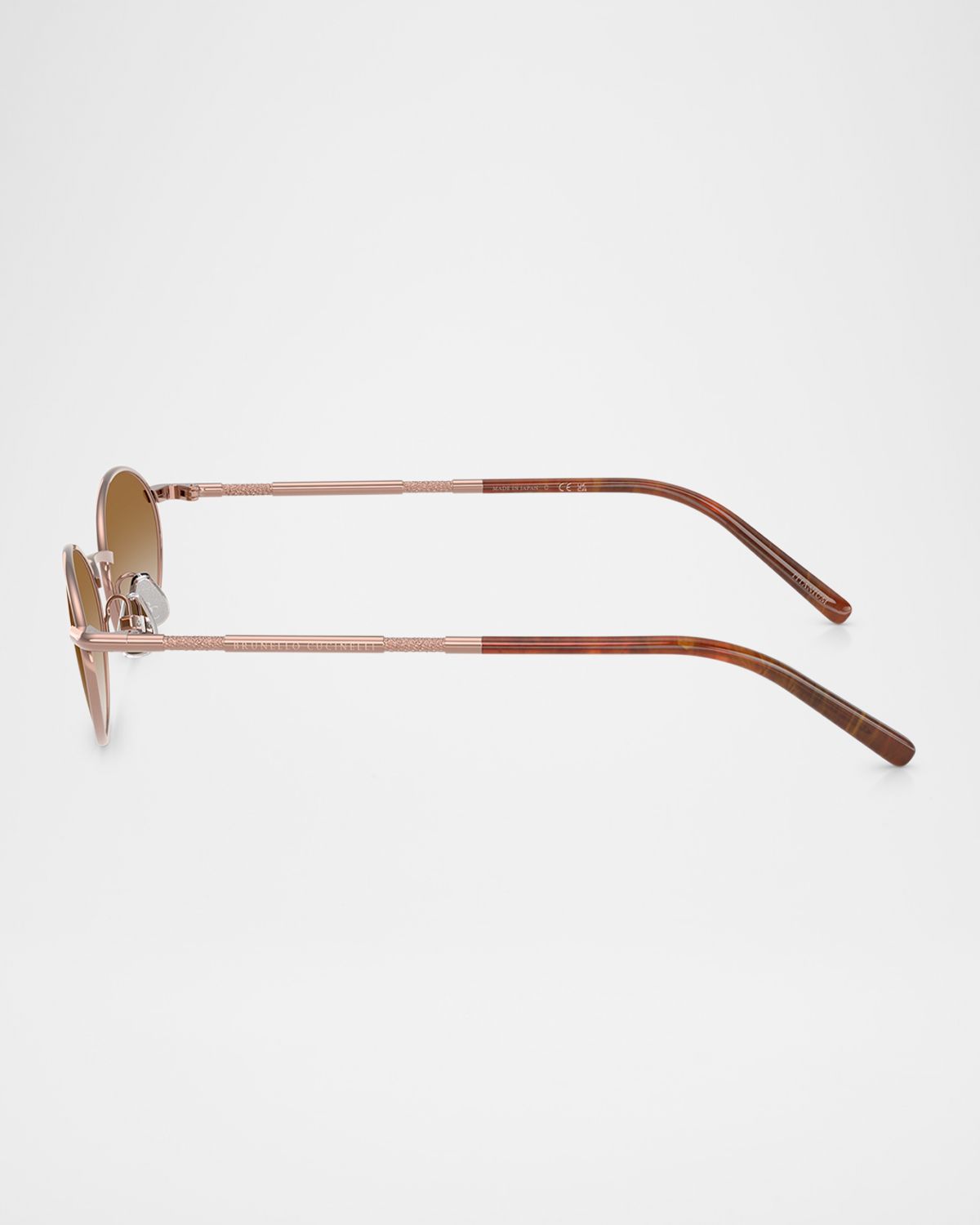 Brunello Cucinelli BC2006ST Oval Titanium Sunglasses