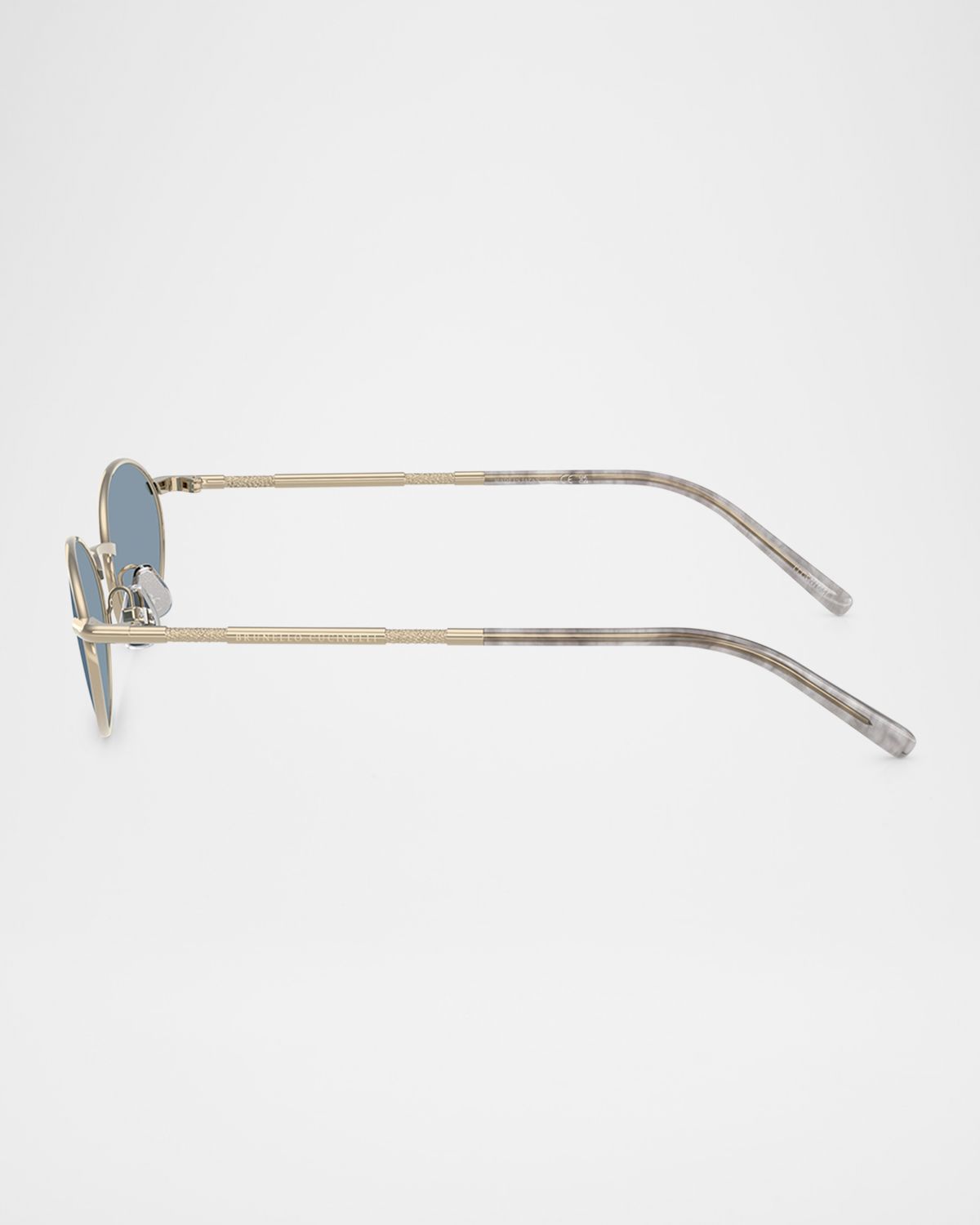 Brunello Cucinelli BC2006ST Oval Titanium Sunglasses