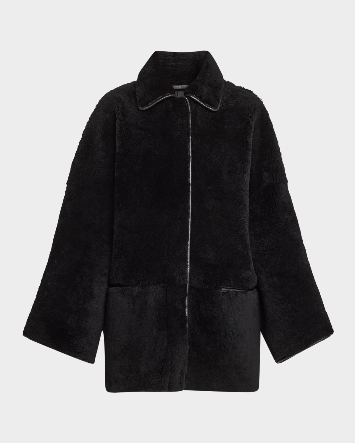 Toteme Teddy Lamb Shearling Overshirt Jacket
