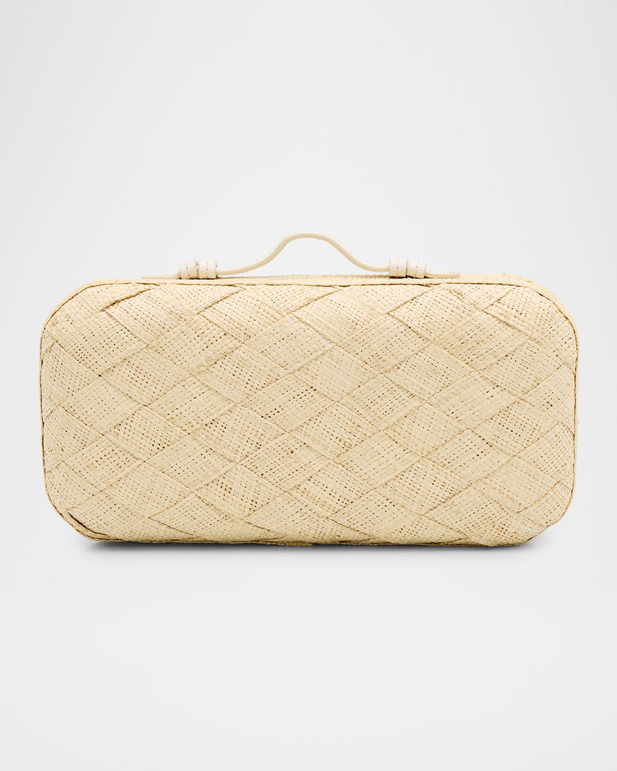 POOLSIDE The East-West Straw Clutch Bag