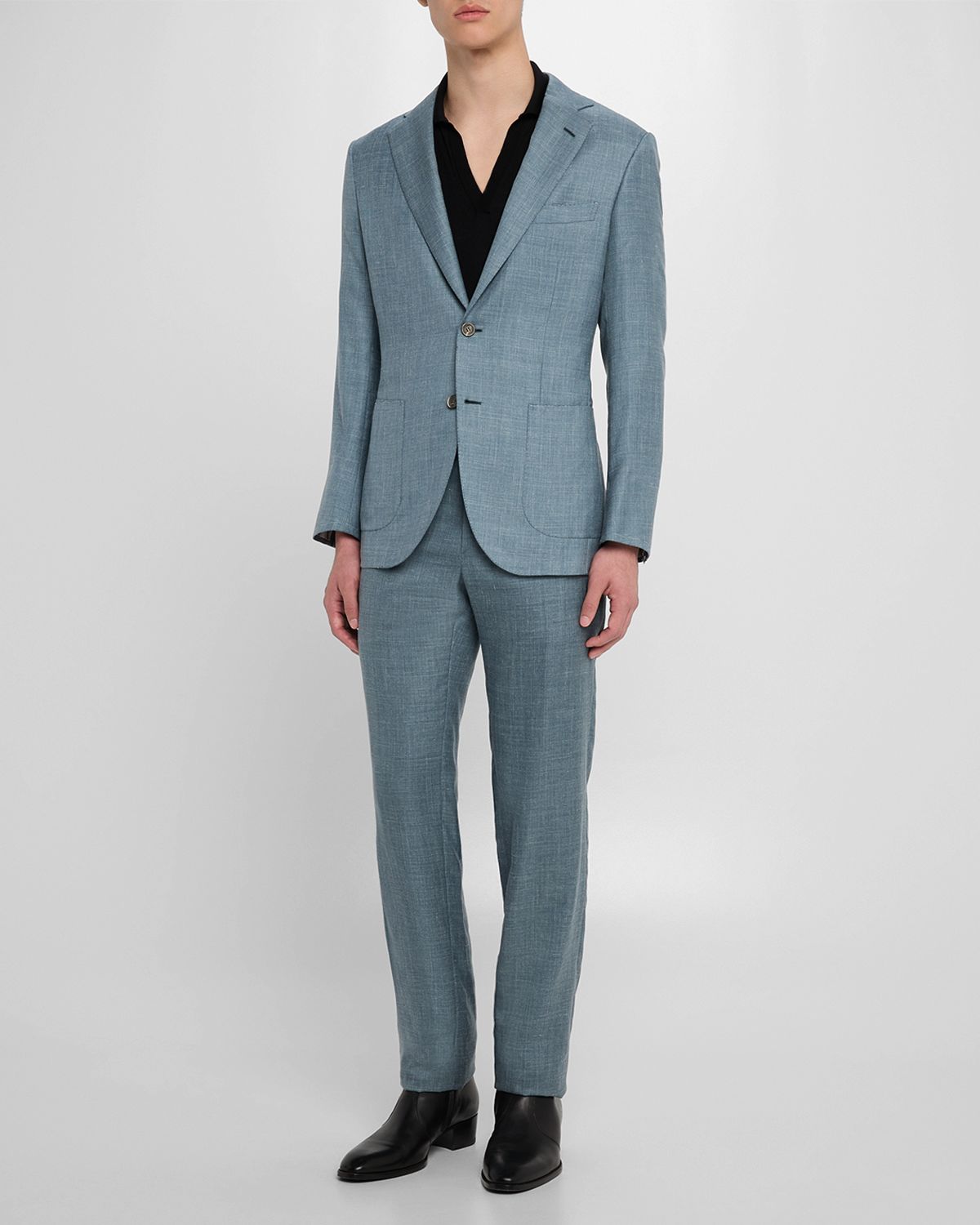 Brioni Men 's Plume Melange Blazer
