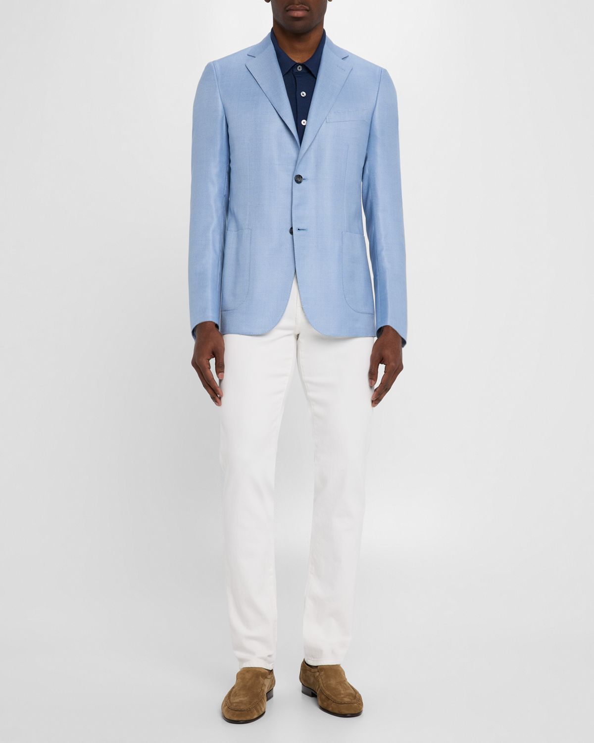 Brioni Men 's Wool-Silk Hopsack Blazer