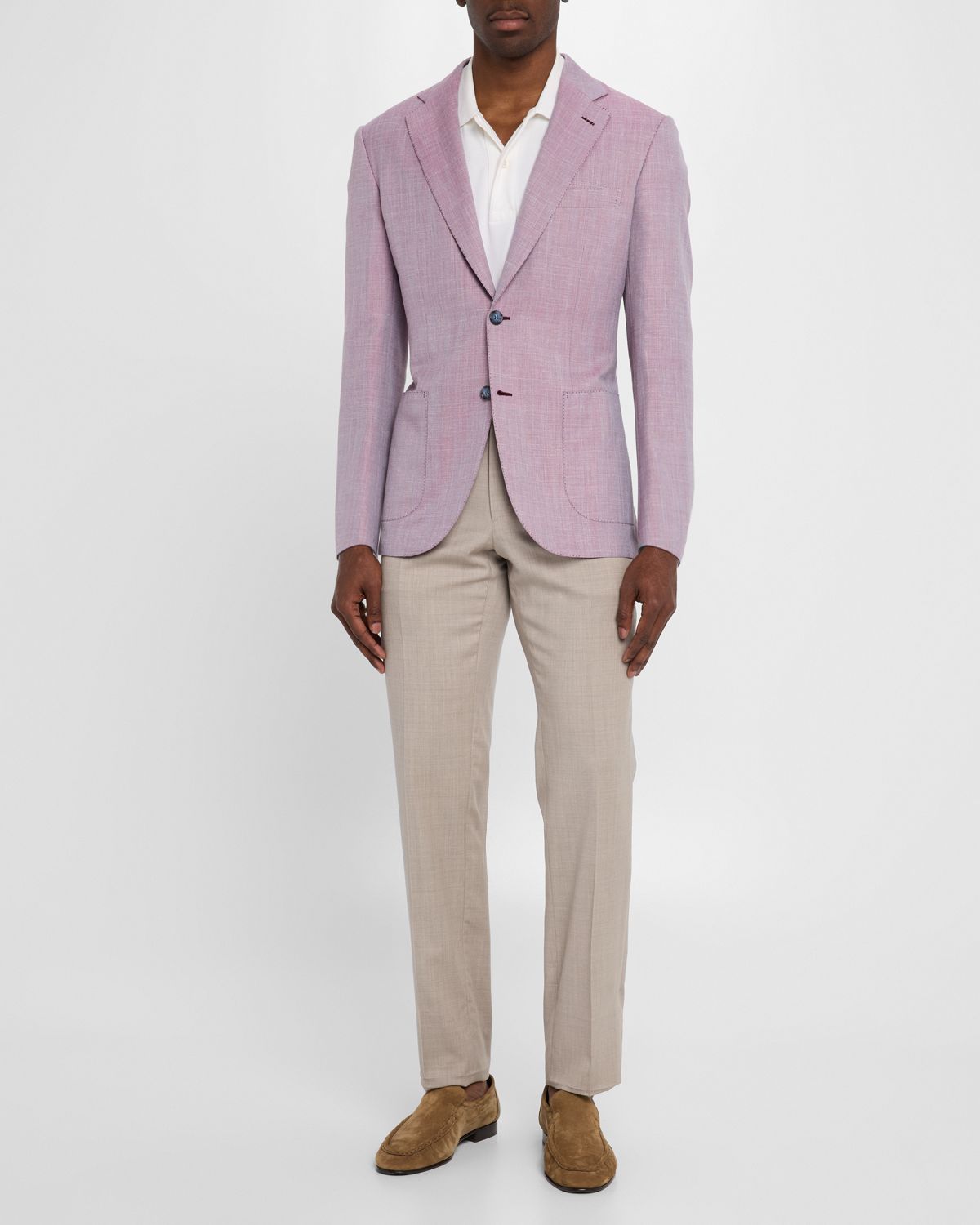 Brioni Men 's Herringbone Blazer