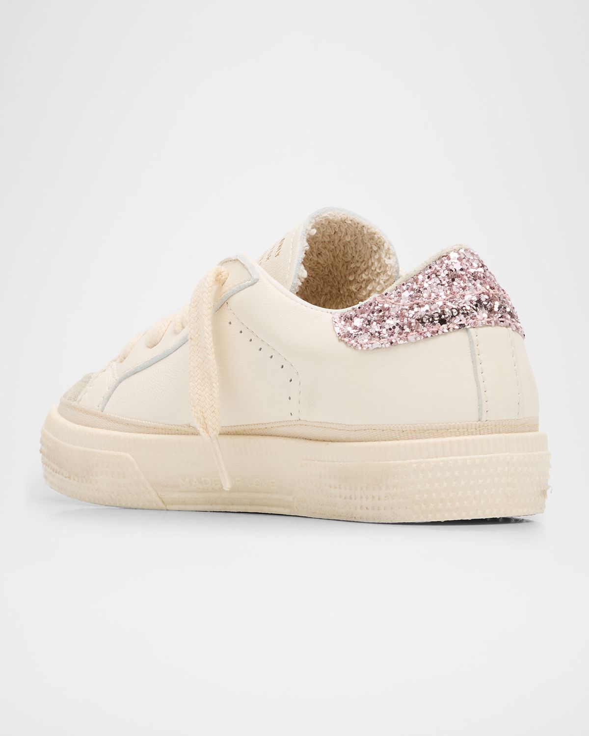 Golden Goose Girl 's May Glitter Star Leather Sneakers, Baby/Toddler | Thumbnail 4 Golden Goose Girl 's May Glitter Star Leather Sneakers, Baby/Toddler | Thumbnail 4