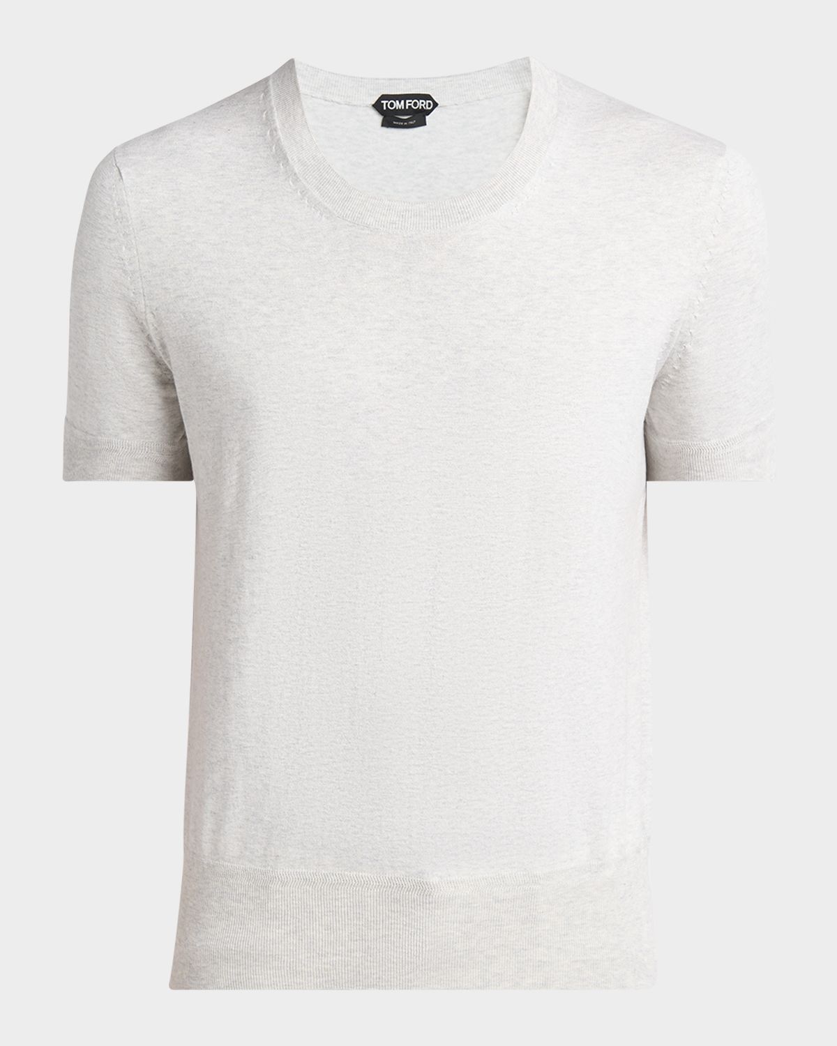 TOM FORD Men 's Cotton Short-Sleeve Crewneck Sweater