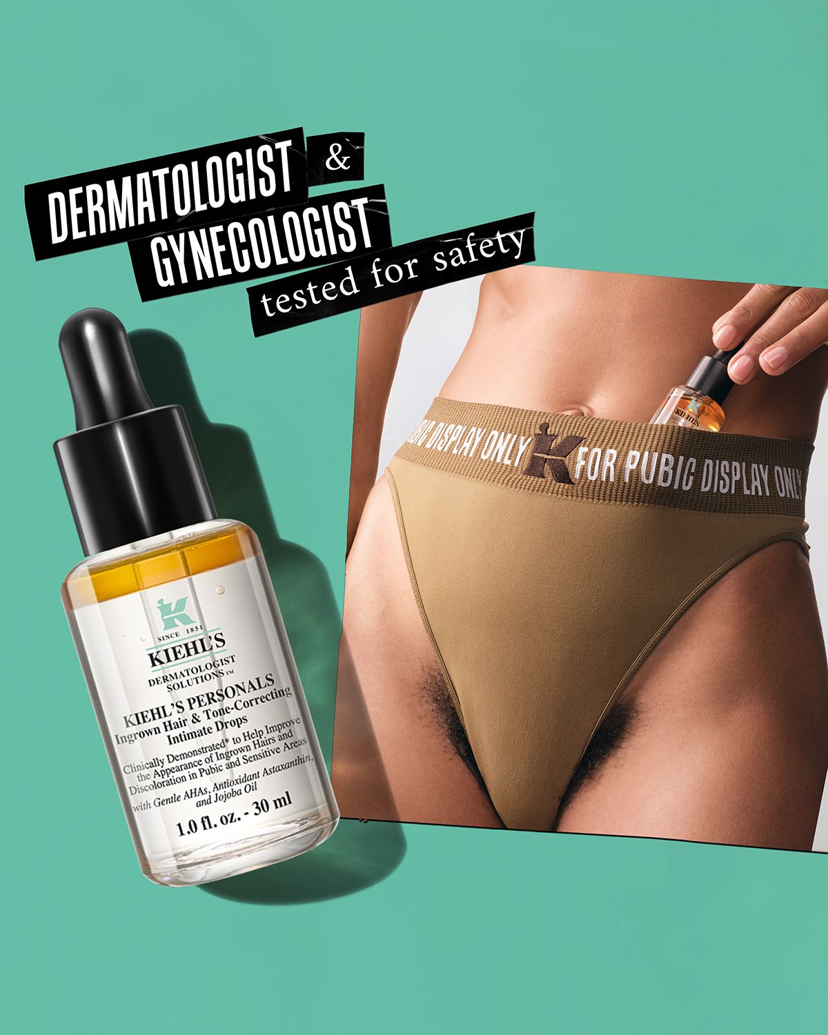 Kiehl 's Since 1851 Ingrown Hair & Tone-Correcting Intimate Drops, 1.0 oz.