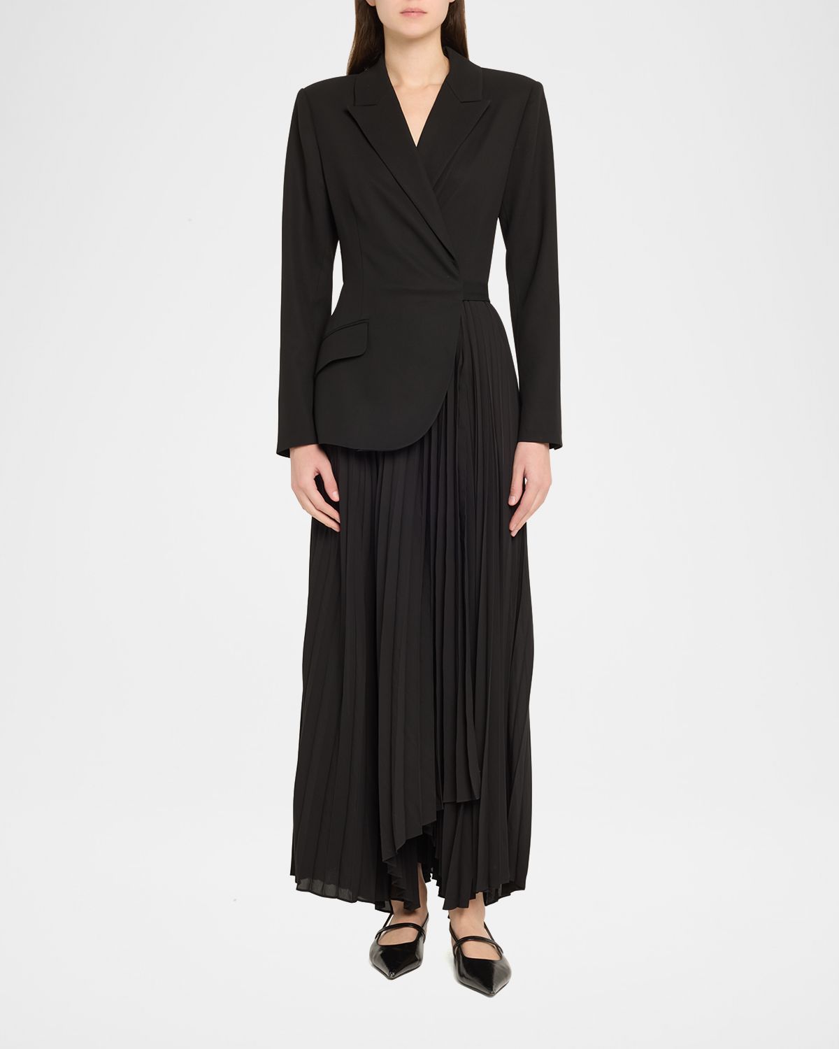 SIMKHAI Ambretta Combo Blazer Dress