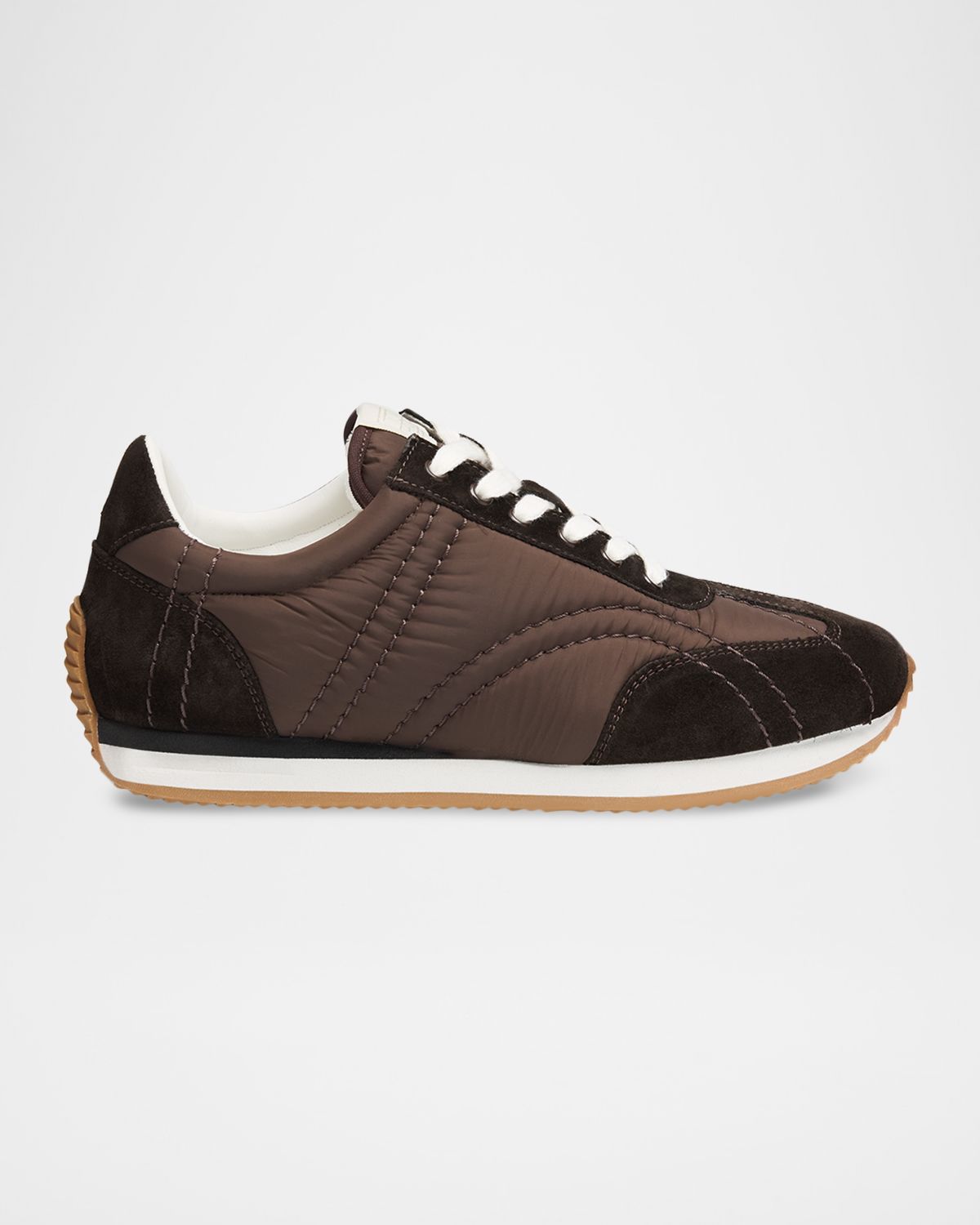 Toteme Suede Retro Runner Sneakers | Thumbnail 7 Toteme Suede Retro Runner Sneakers | Thumbnail 7