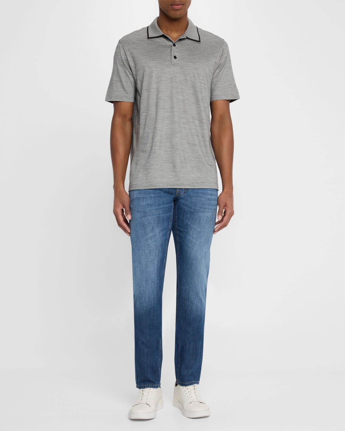 Brioni Men 's Light-Wash Denim Jeans
