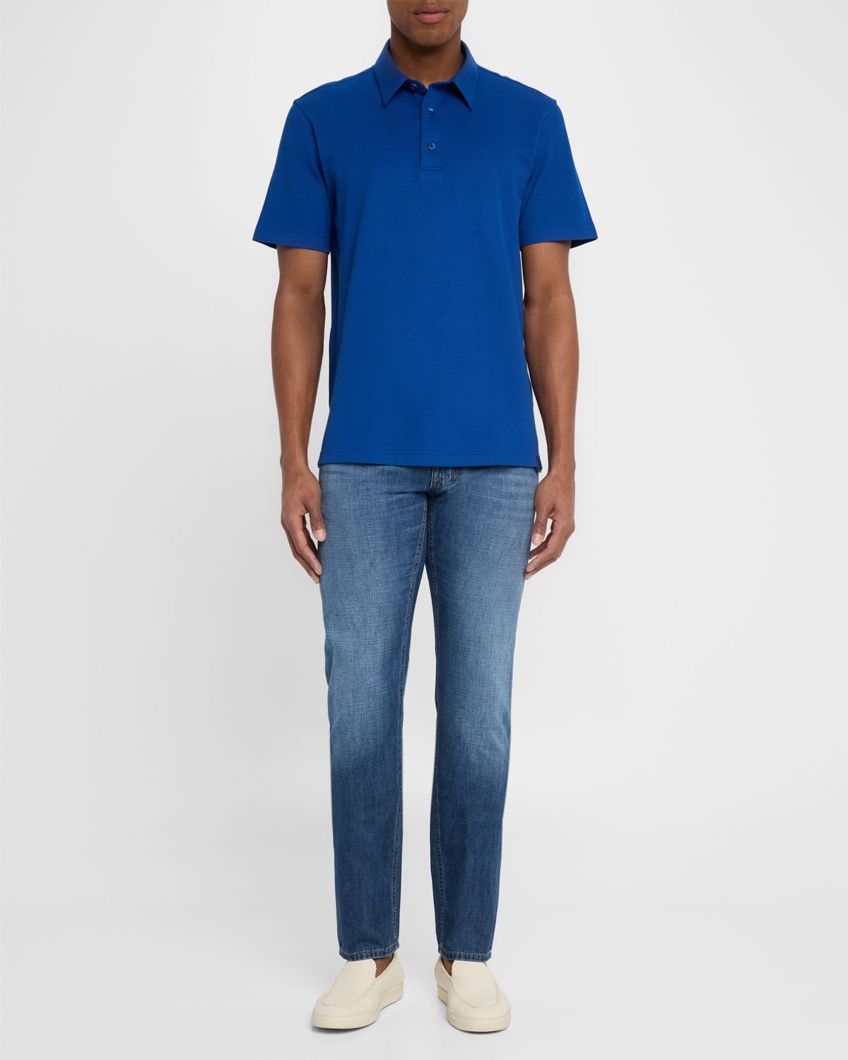 Brioni Men 's Jersey Pique Polo Shirt | Thumbnail 6 Brioni Men 's Jersey Pique Polo Shirt | Thumbnail 6