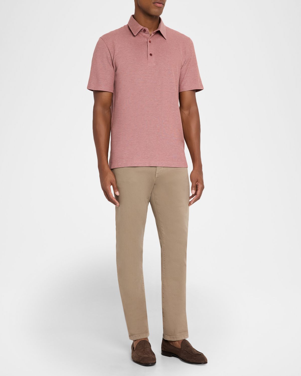 Brioni Men 's Jersey Pique Polo Shirt