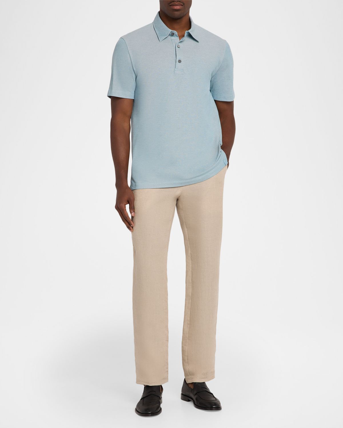 Brioni Men 's Jersey Pique Polo Shirt | Thumbnail 6 Brioni Men 's Jersey Pique Polo Shirt | Thumbnail 6