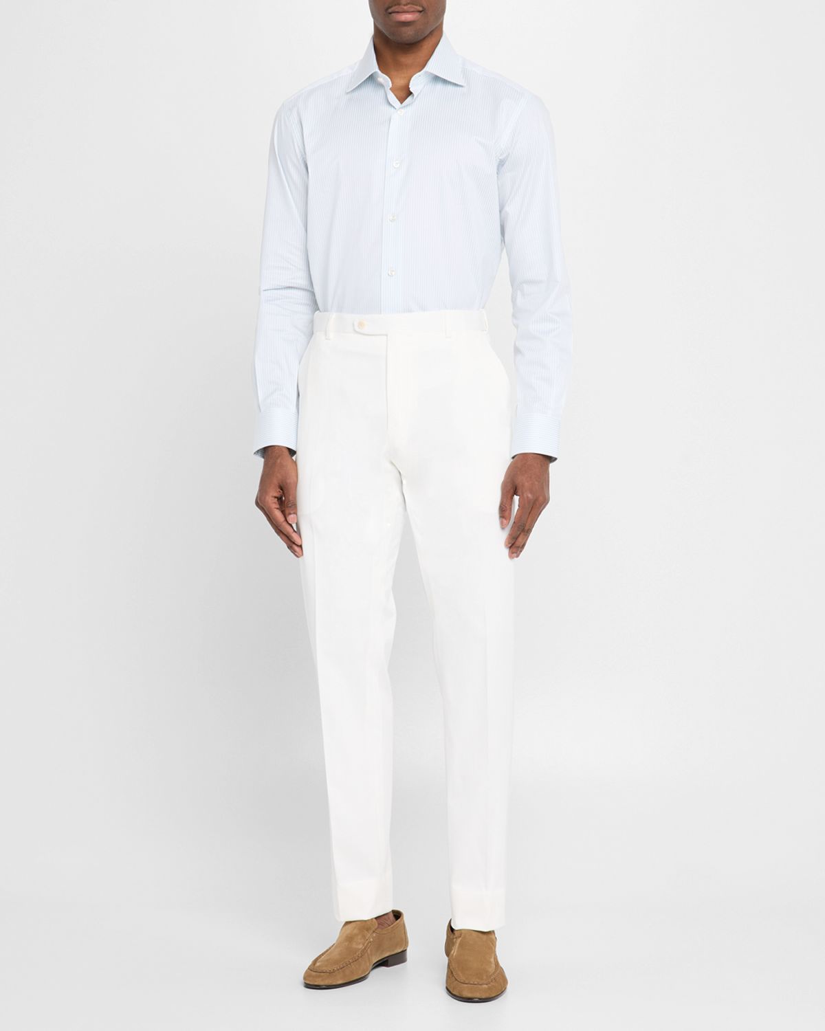 Brioni Men 's Journey Flat-Front Trousers