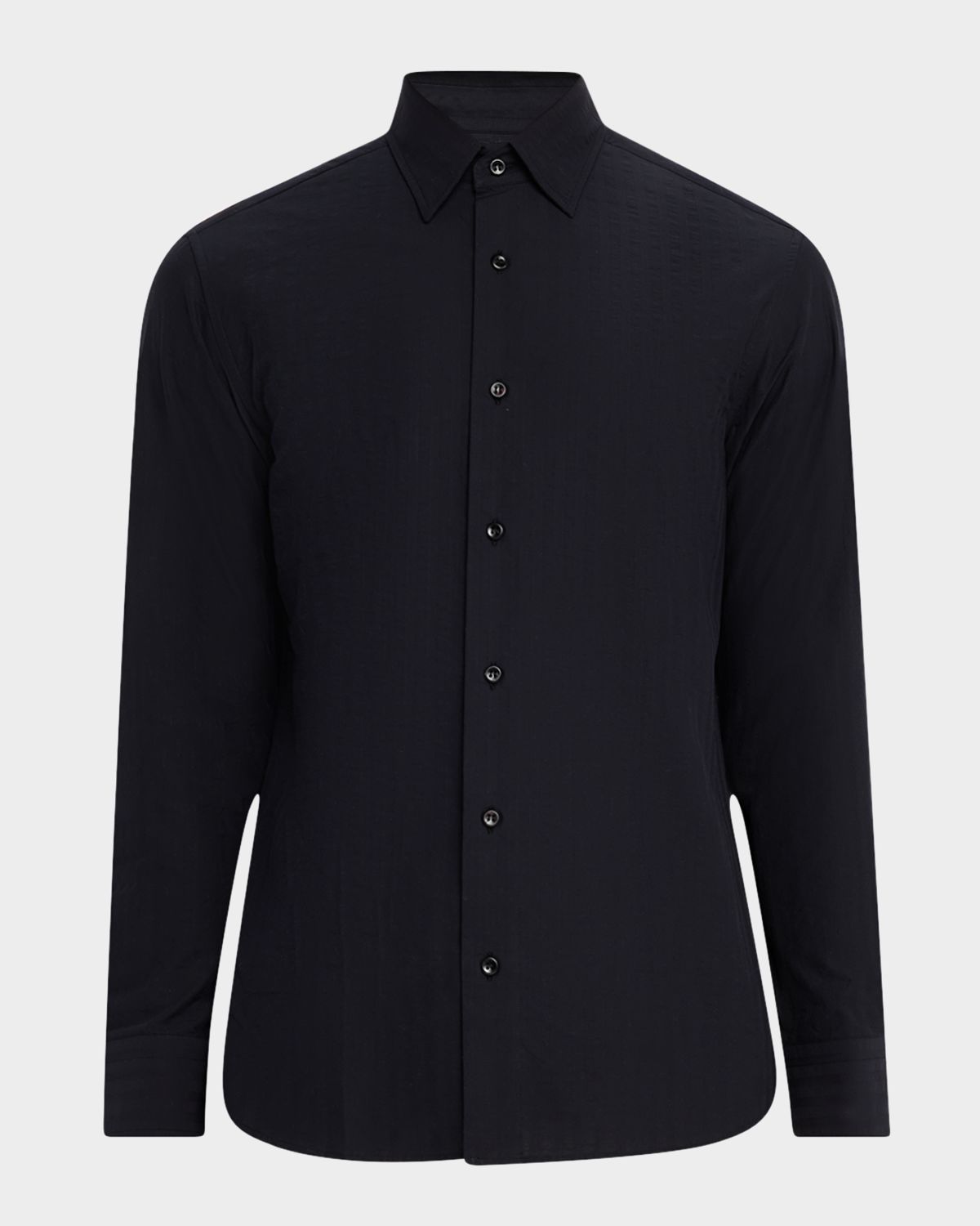 Brioni Men 's Cotton Tonal Stripe Sport Shirt
