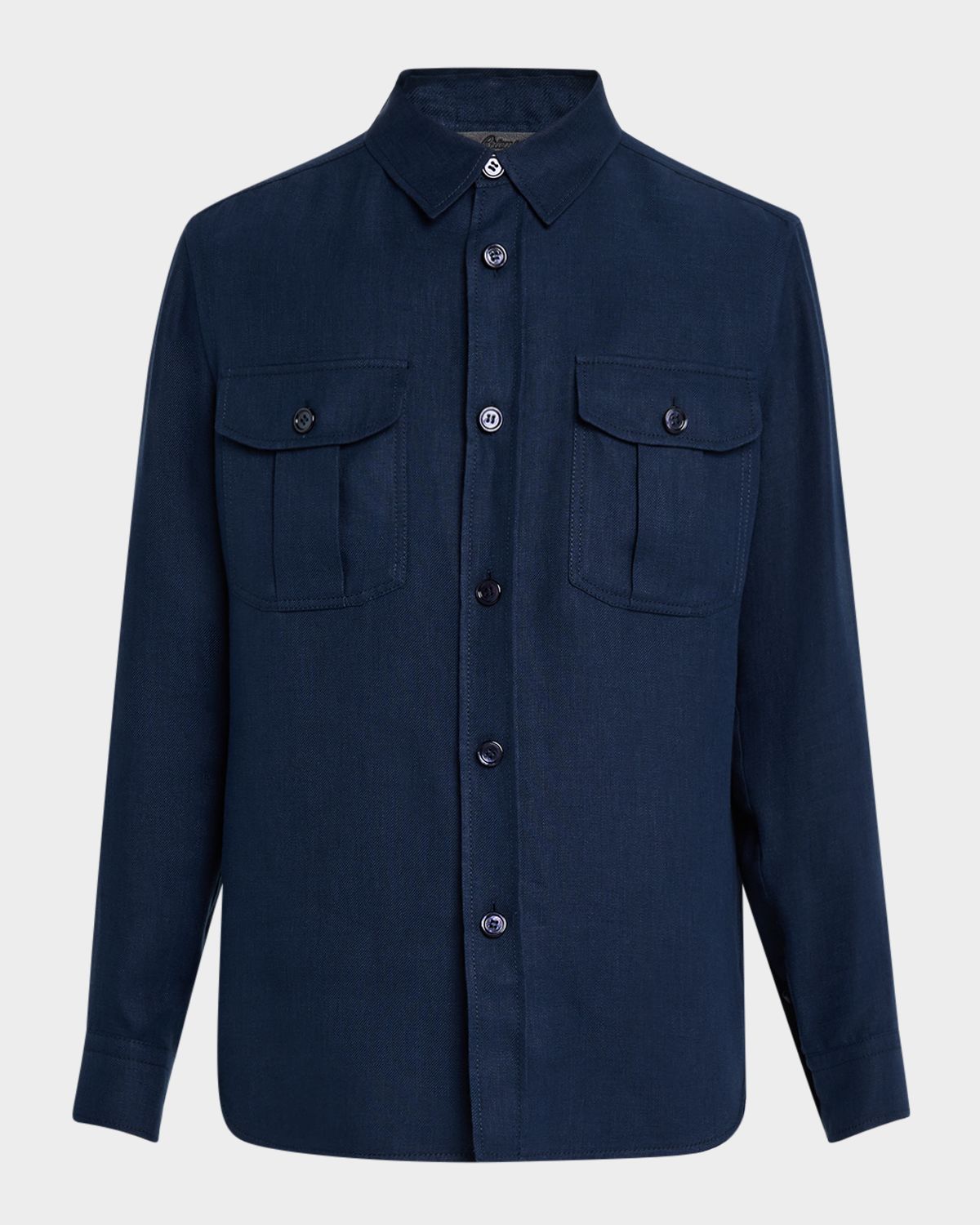 Brioni Men 's Canvas Overshirt