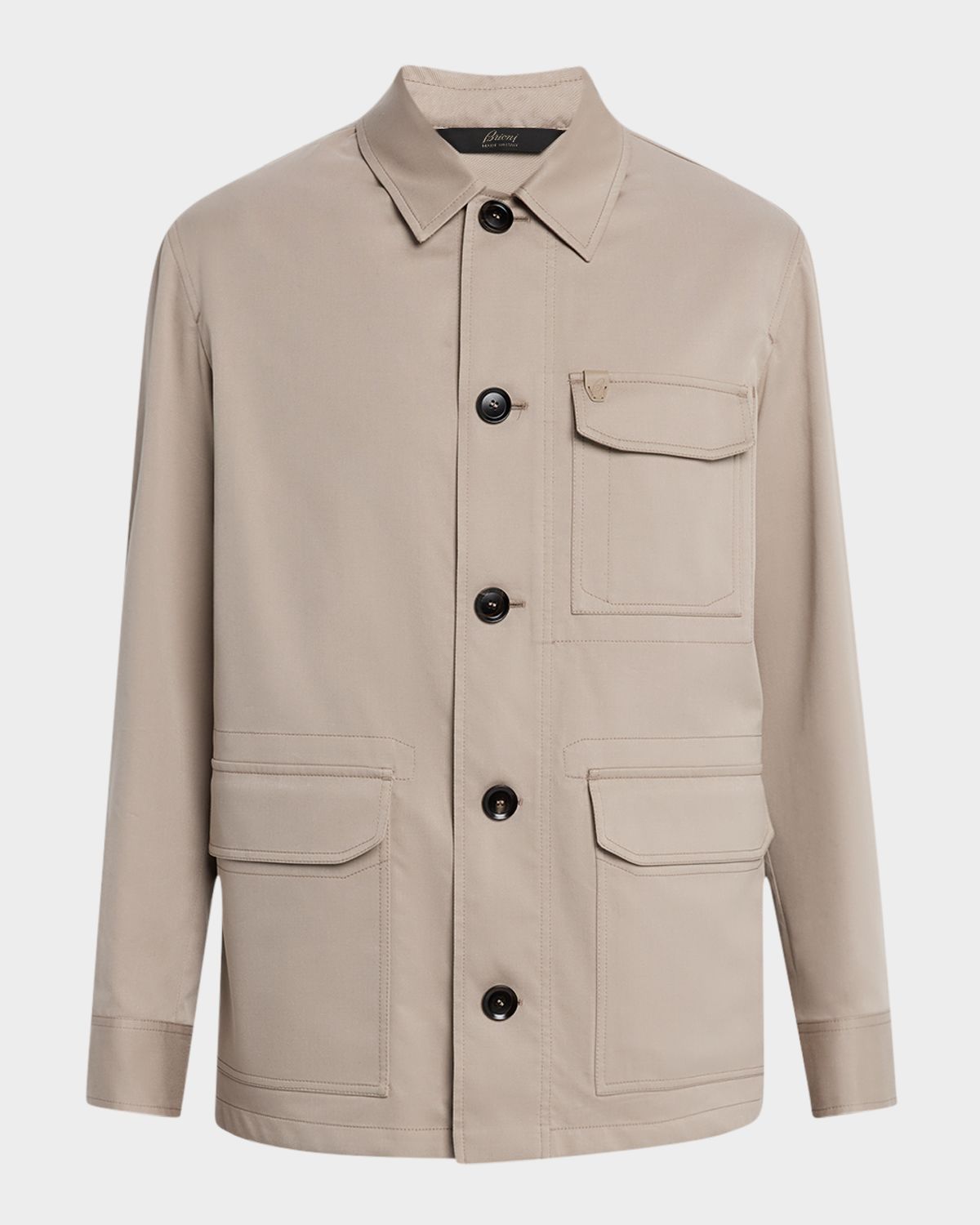 Brioni Men 's Cotton and Wool Work Jacket